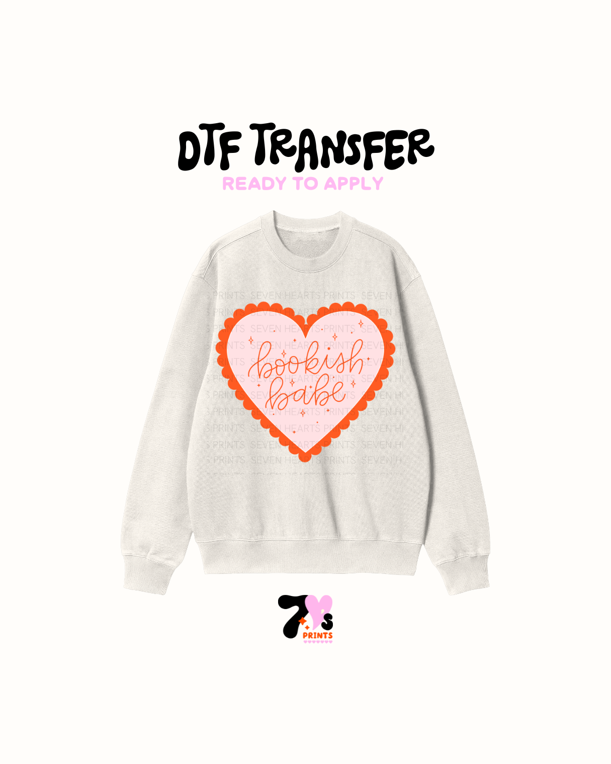 Bookish Babe Orange - DTF Transfers
