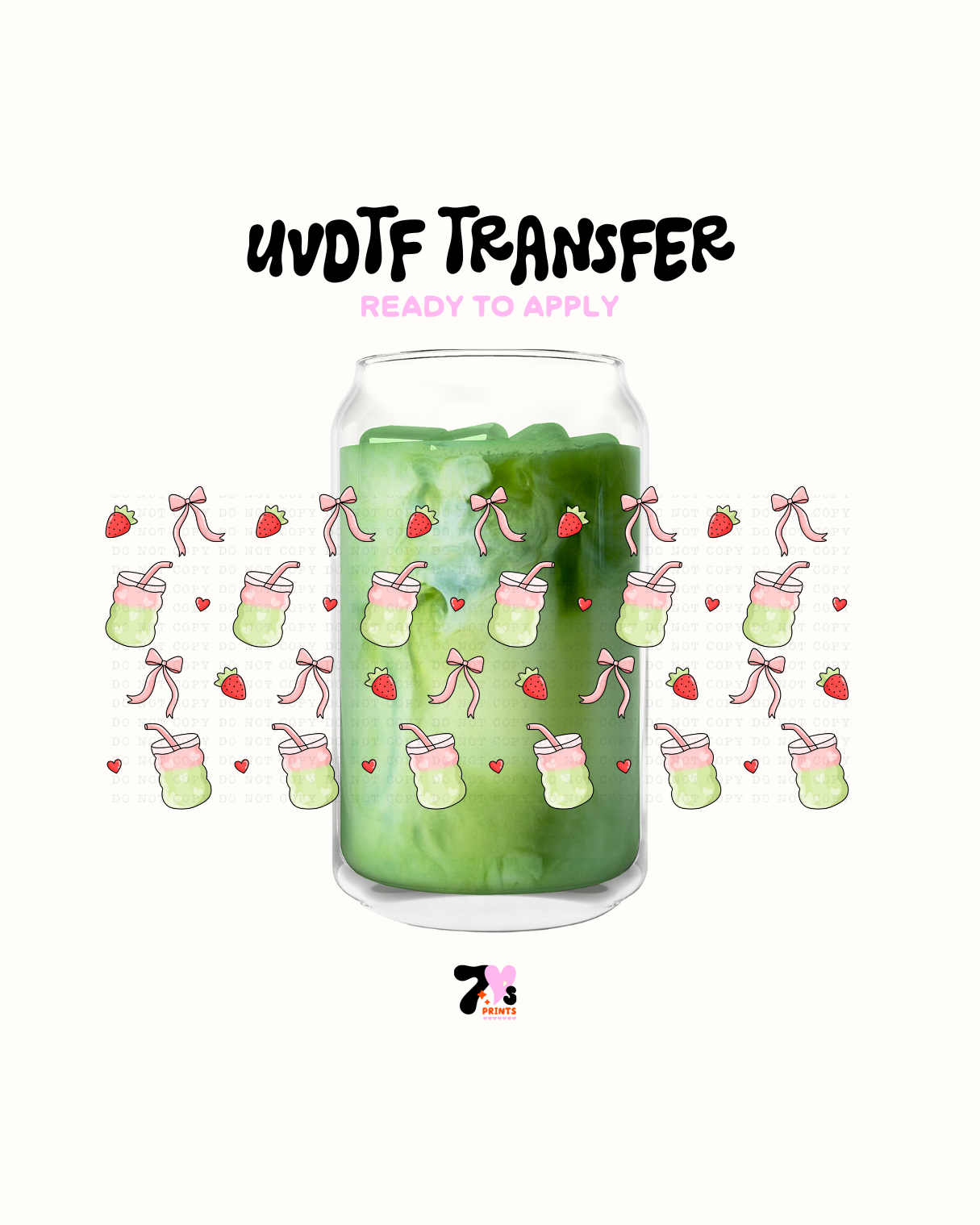 Strawberry Matcha - UVDTF Wrap
