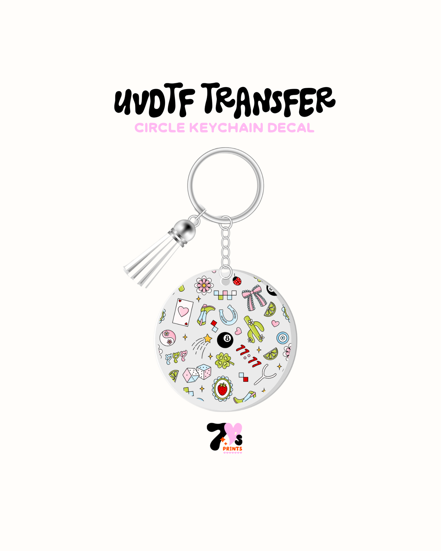 Lucky - Round Keychain Set of 5