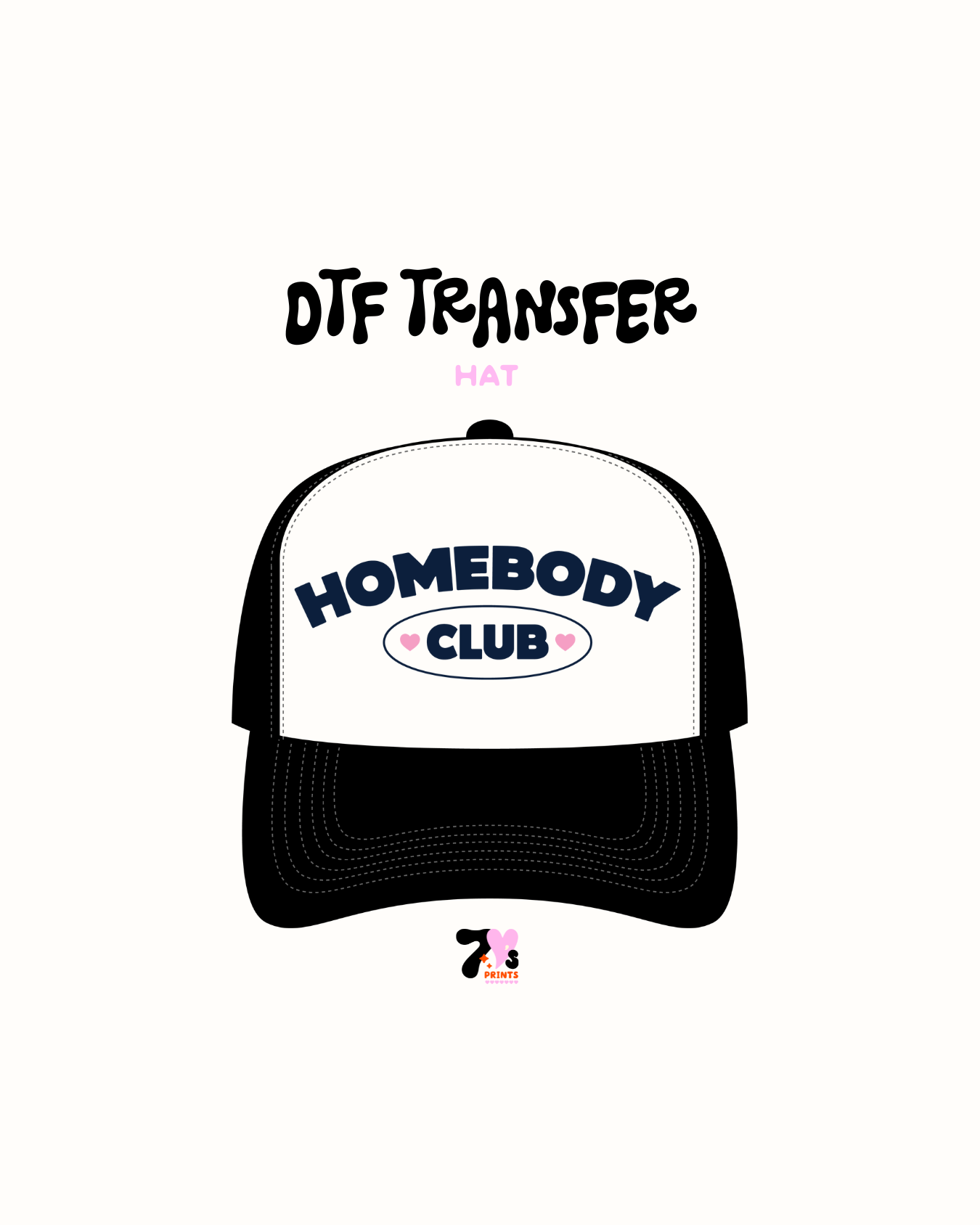 Homebody - DTF Hat Transfers