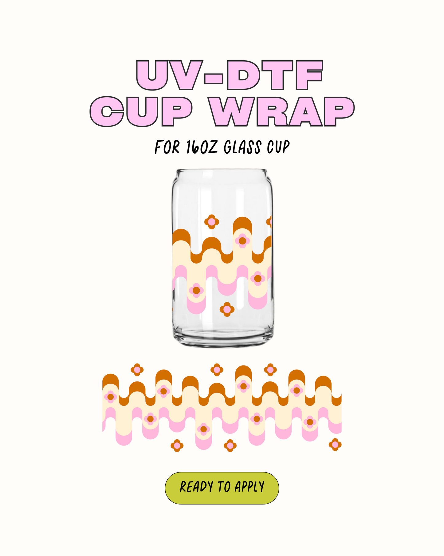 Onda retro - UV DTF