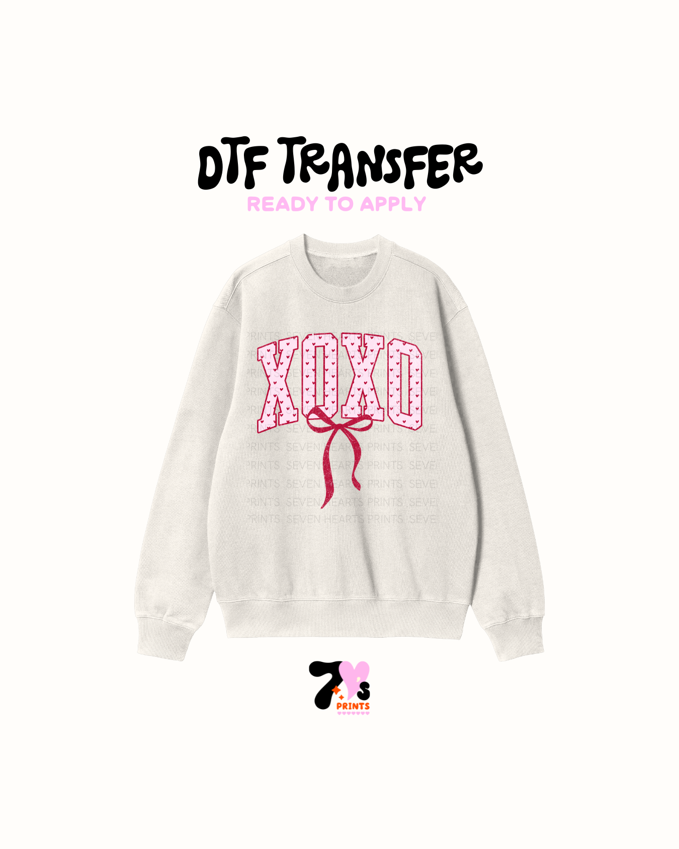 Xoxo Bow - DTF Transfers