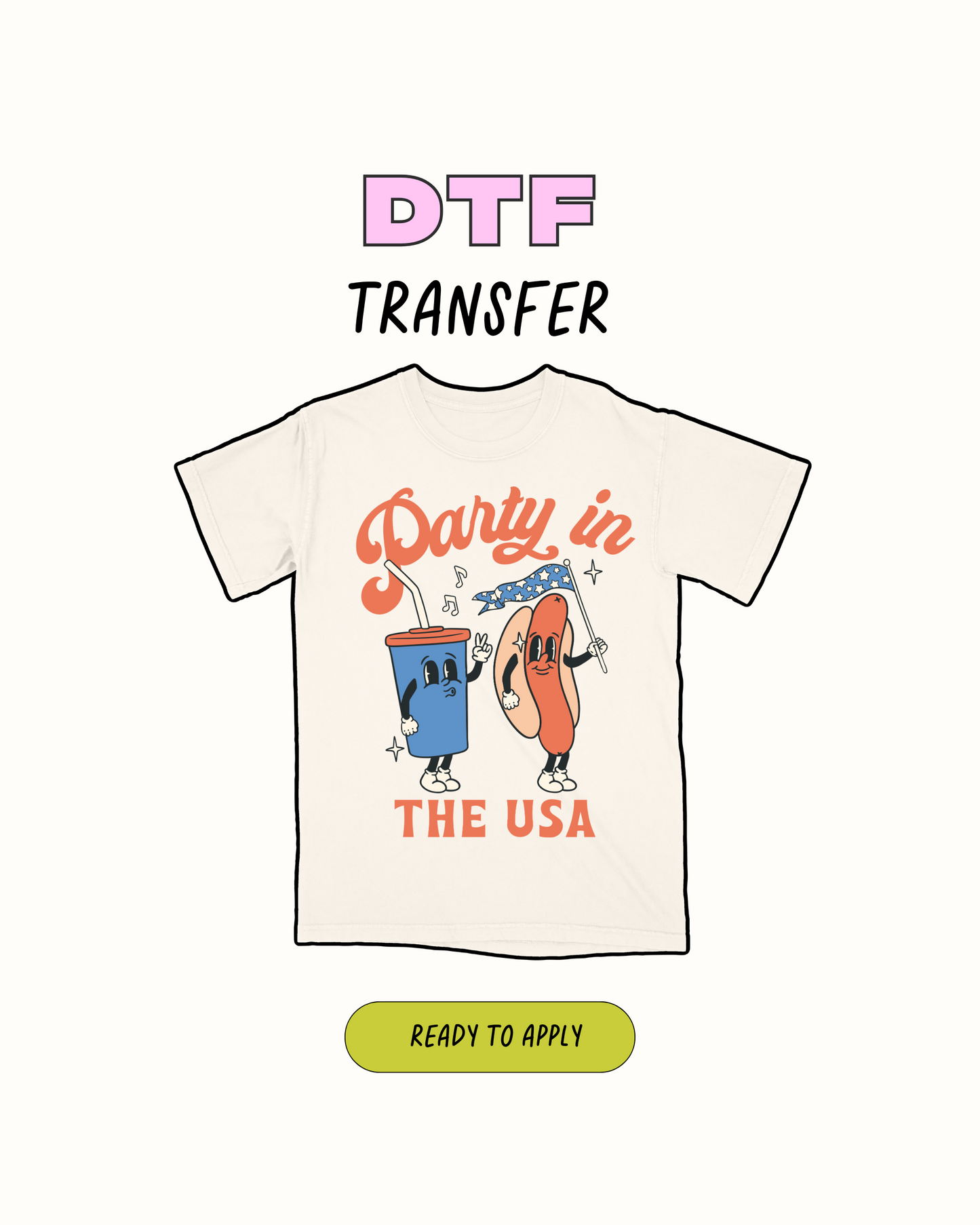 4th of July #16- DTF Transfer