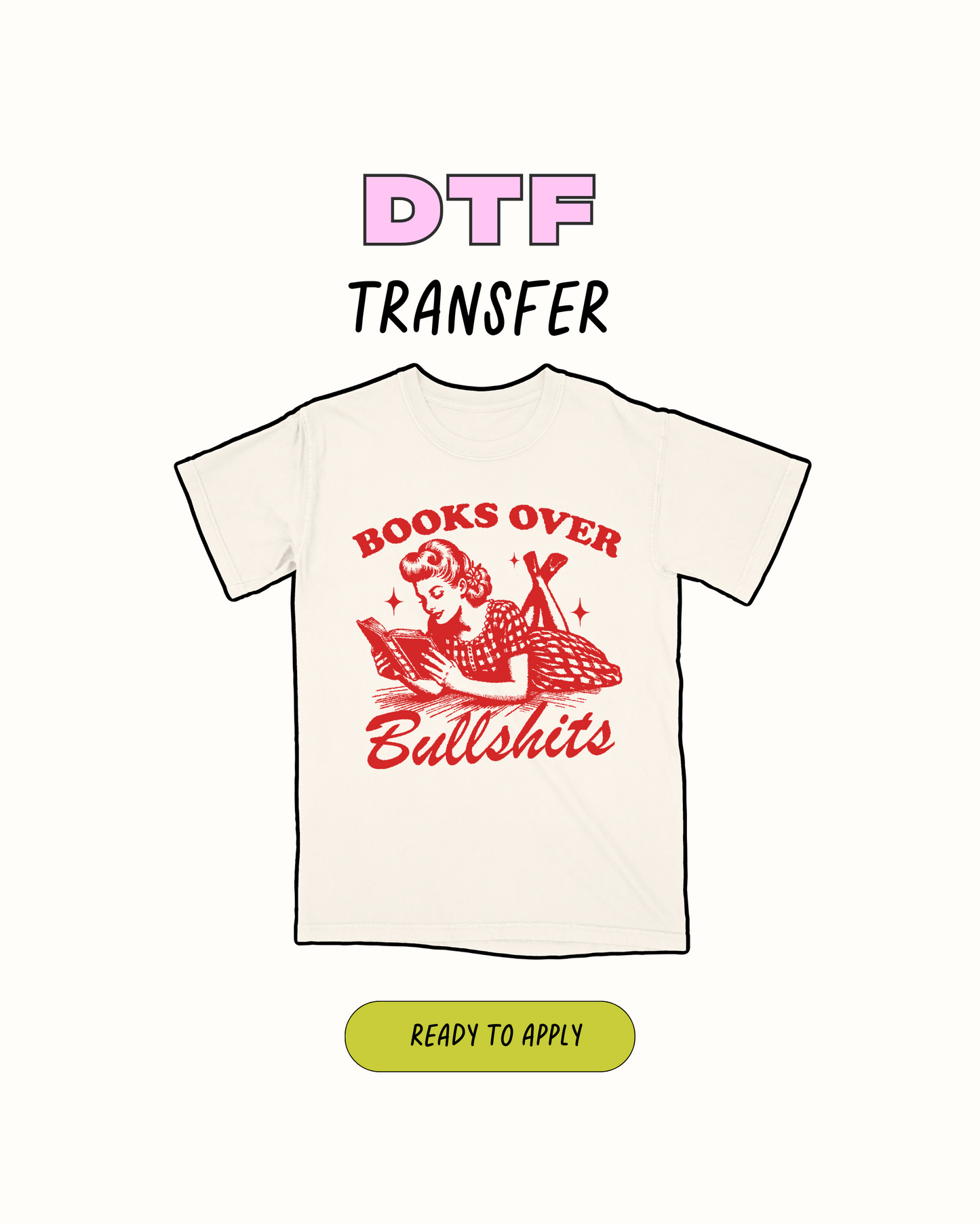 Book over BS - DTF Transfer