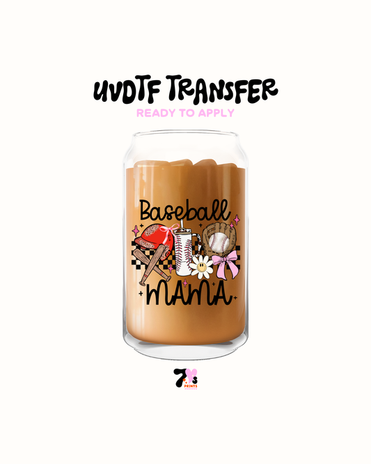 Baseball mama- UVDTF Decal