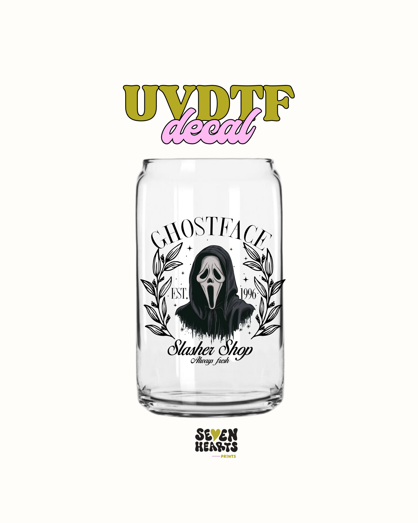 Ghostface negro - UVDTF