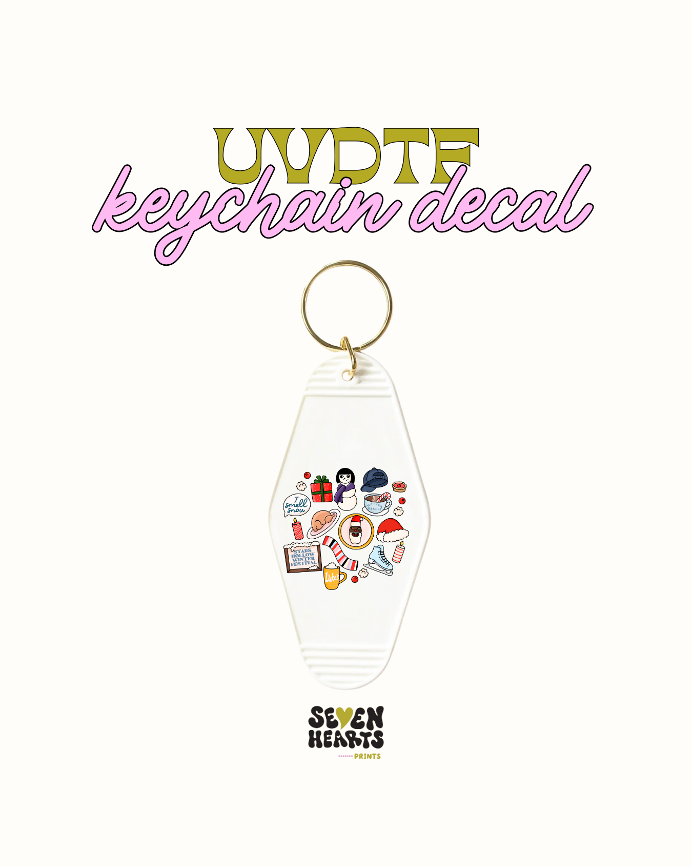 Winter festival - UVDTF Keychain