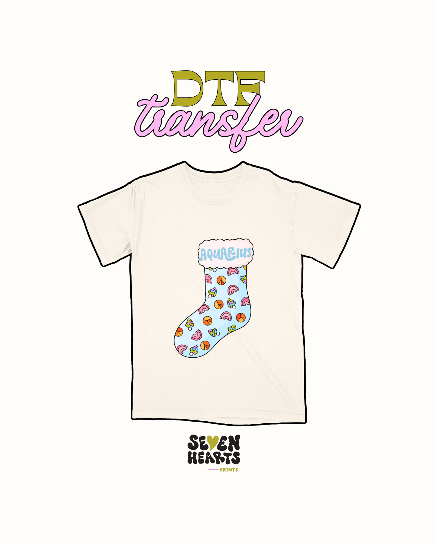 Zodiacs xmas stockings - DTF Transfer