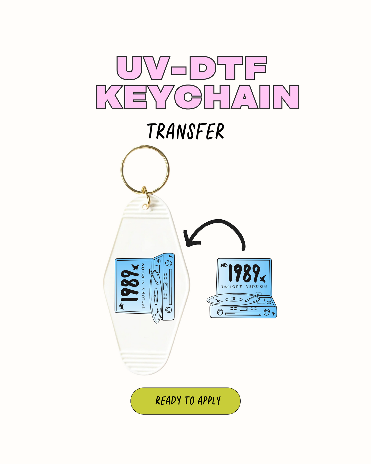 1989 - UVDTF Keychain