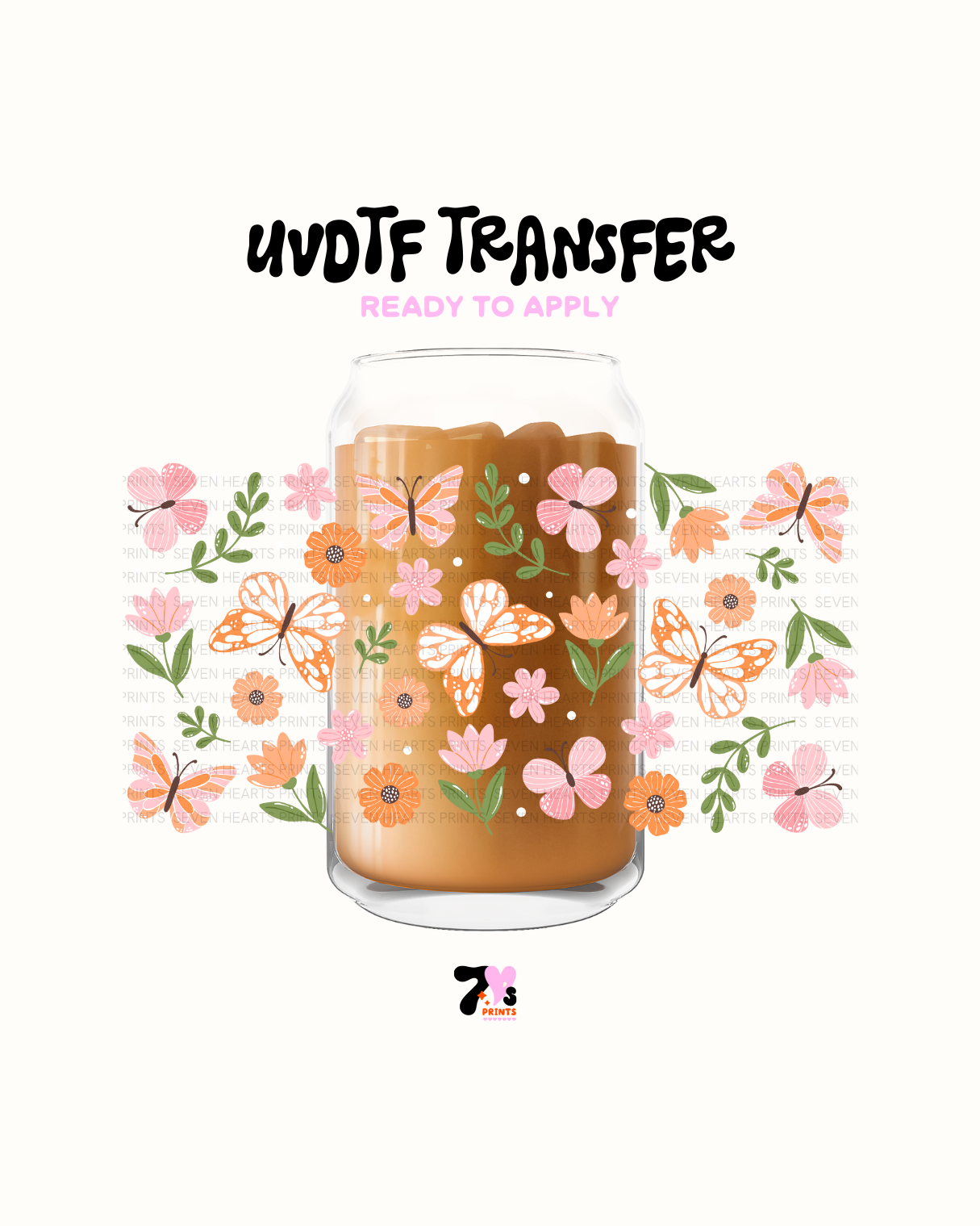 Butterflies and Flowers - UVDTF Wrap