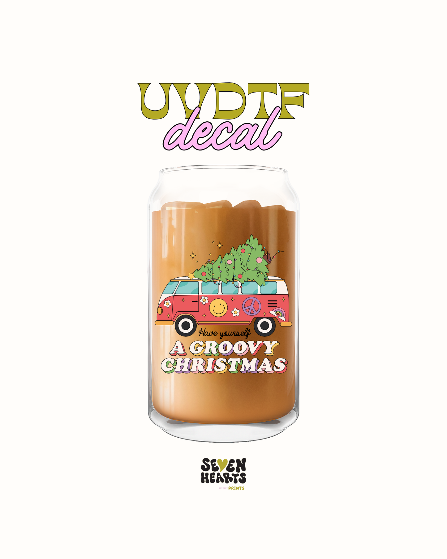 Groovy Xmas - UVDTF Decal