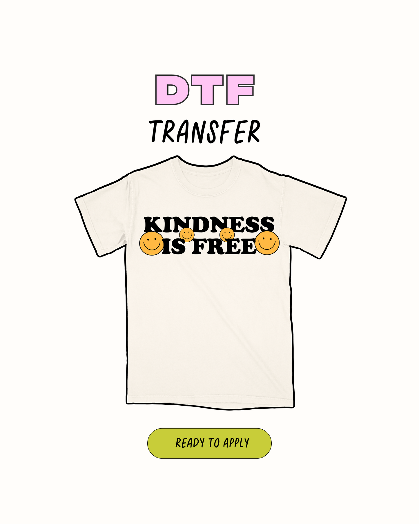 la amabilidad es gratis - Transferencia DTF