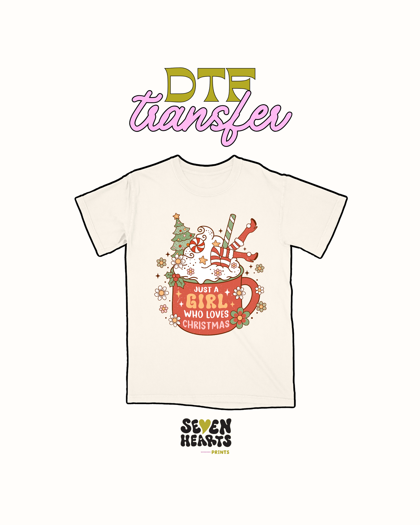 just a girl that loves xmas - DTF Transfer