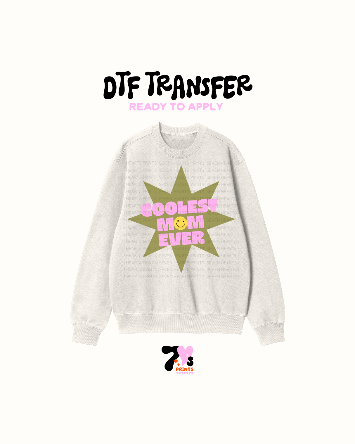 Colest mom ever green star - DTF Transfers