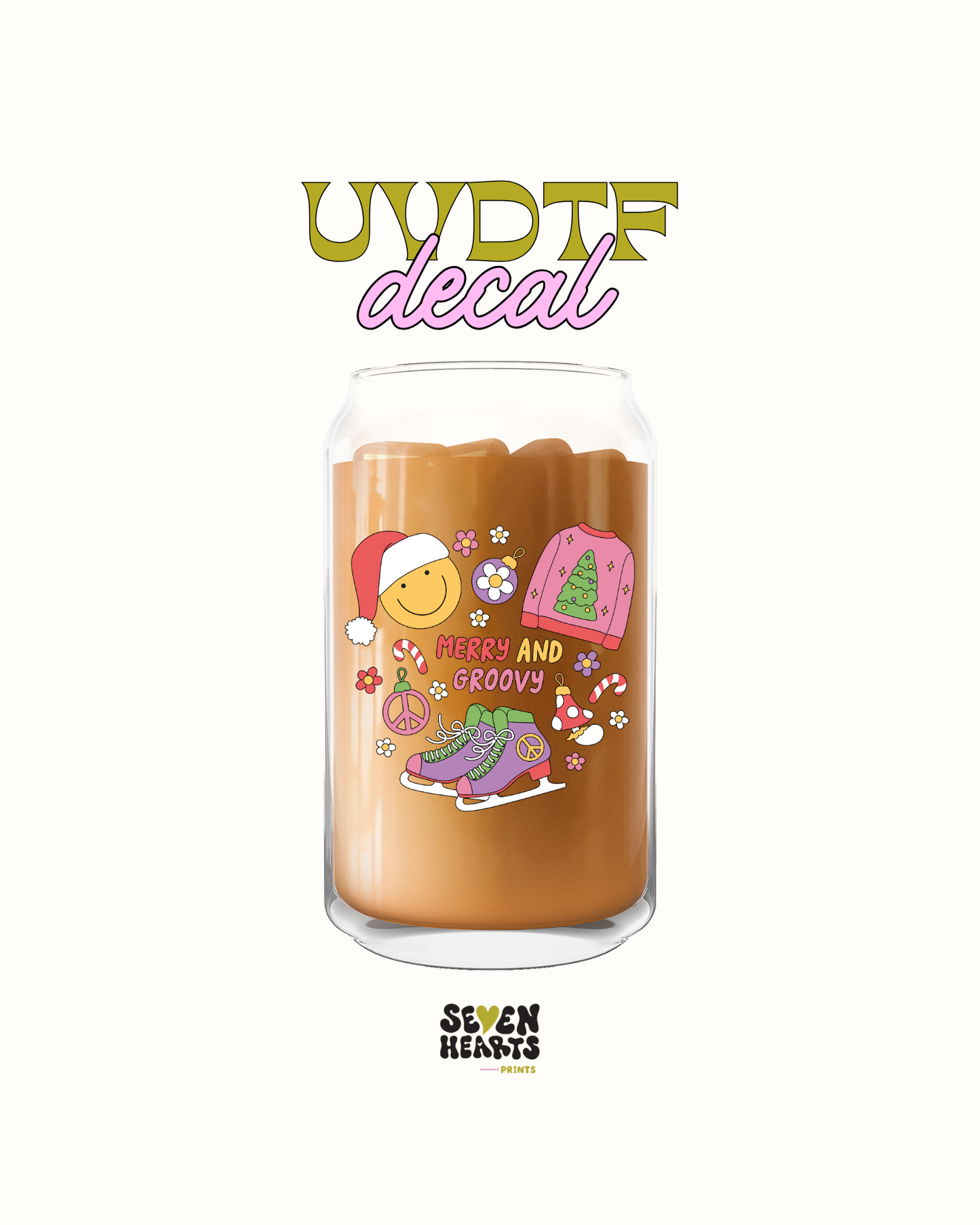 Merry and groovy - UVDTF Decal