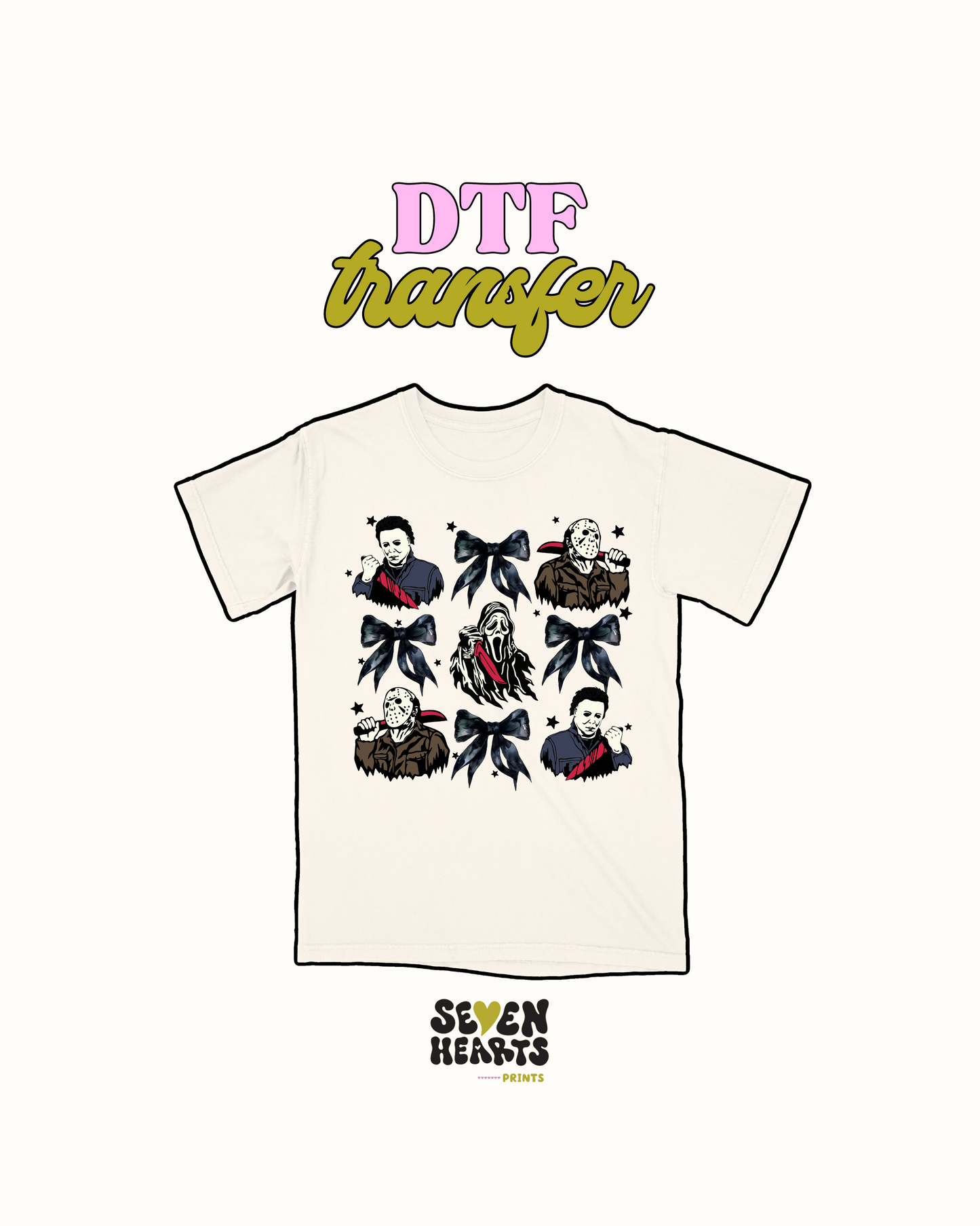 Espeluznante y arcos - Transferencia DTF