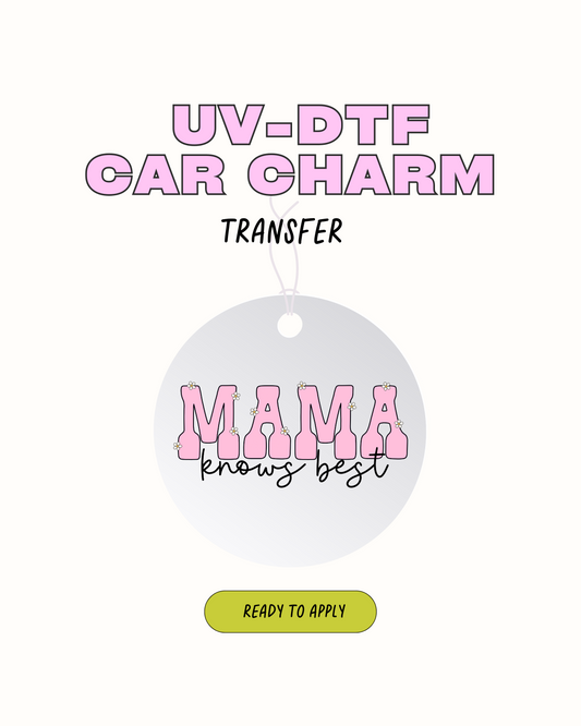 mamá sabe mejor - Calcomanía de encanto de coche