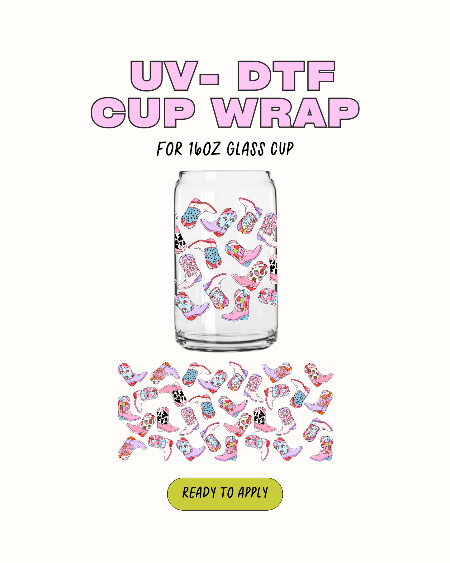 Cowgirl Boots - UVDTF