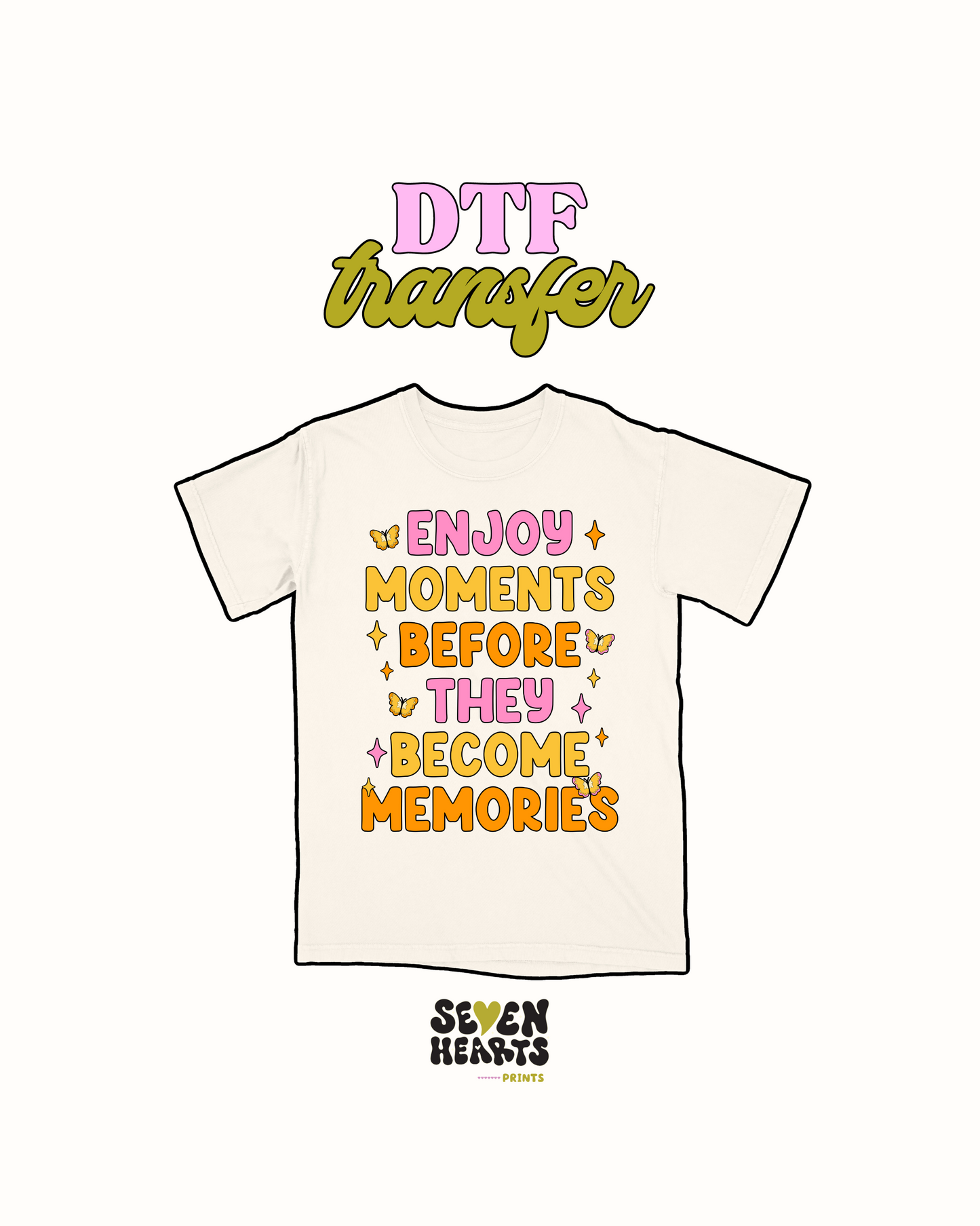 Disfruta los momentos - Transferencia DTF