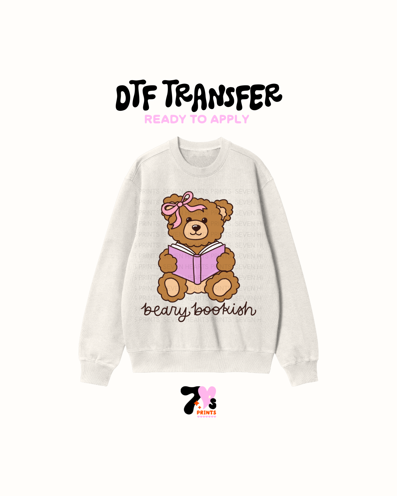 Beary Bookish - DTF Transfers
