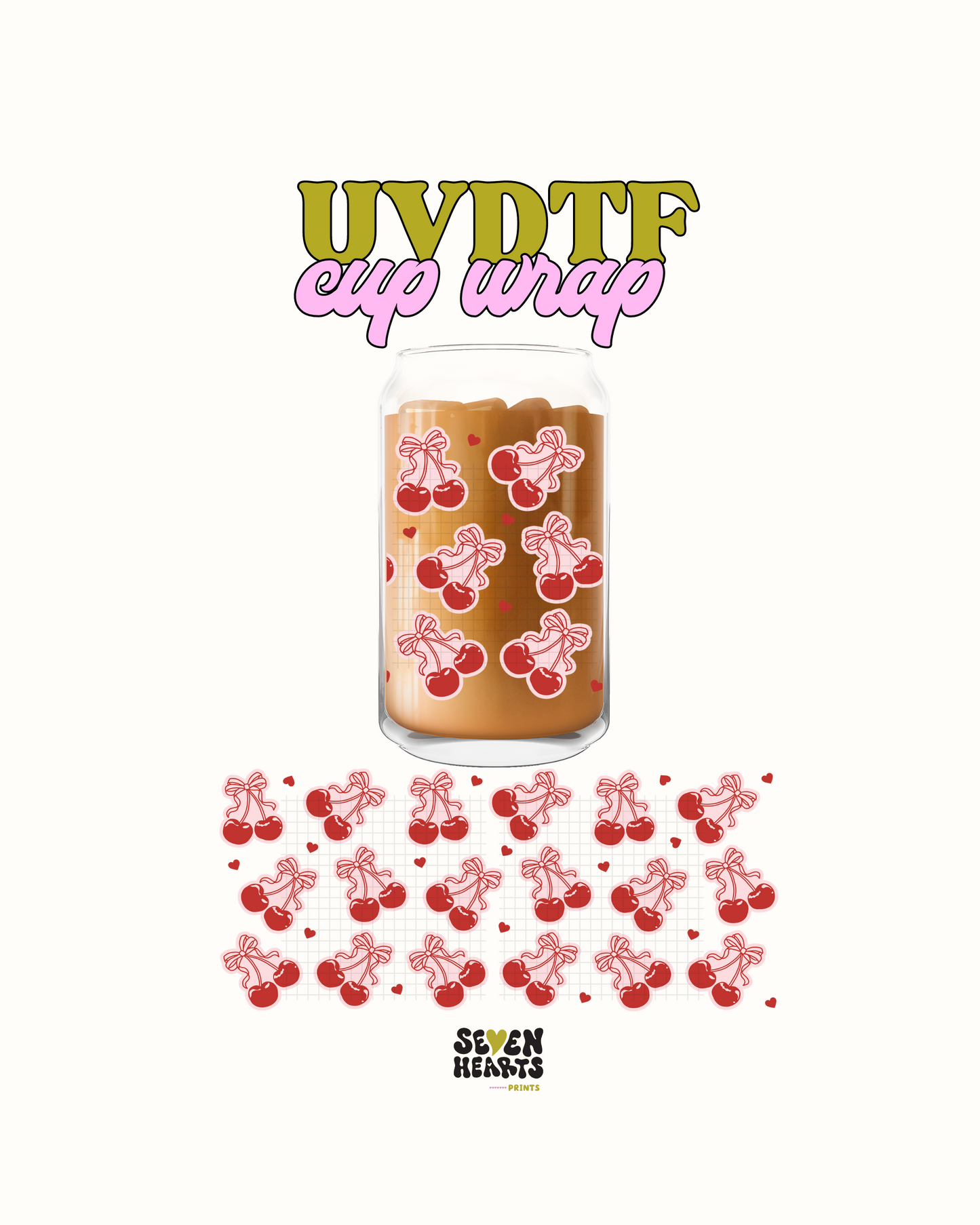 cherry bows- UVDTF