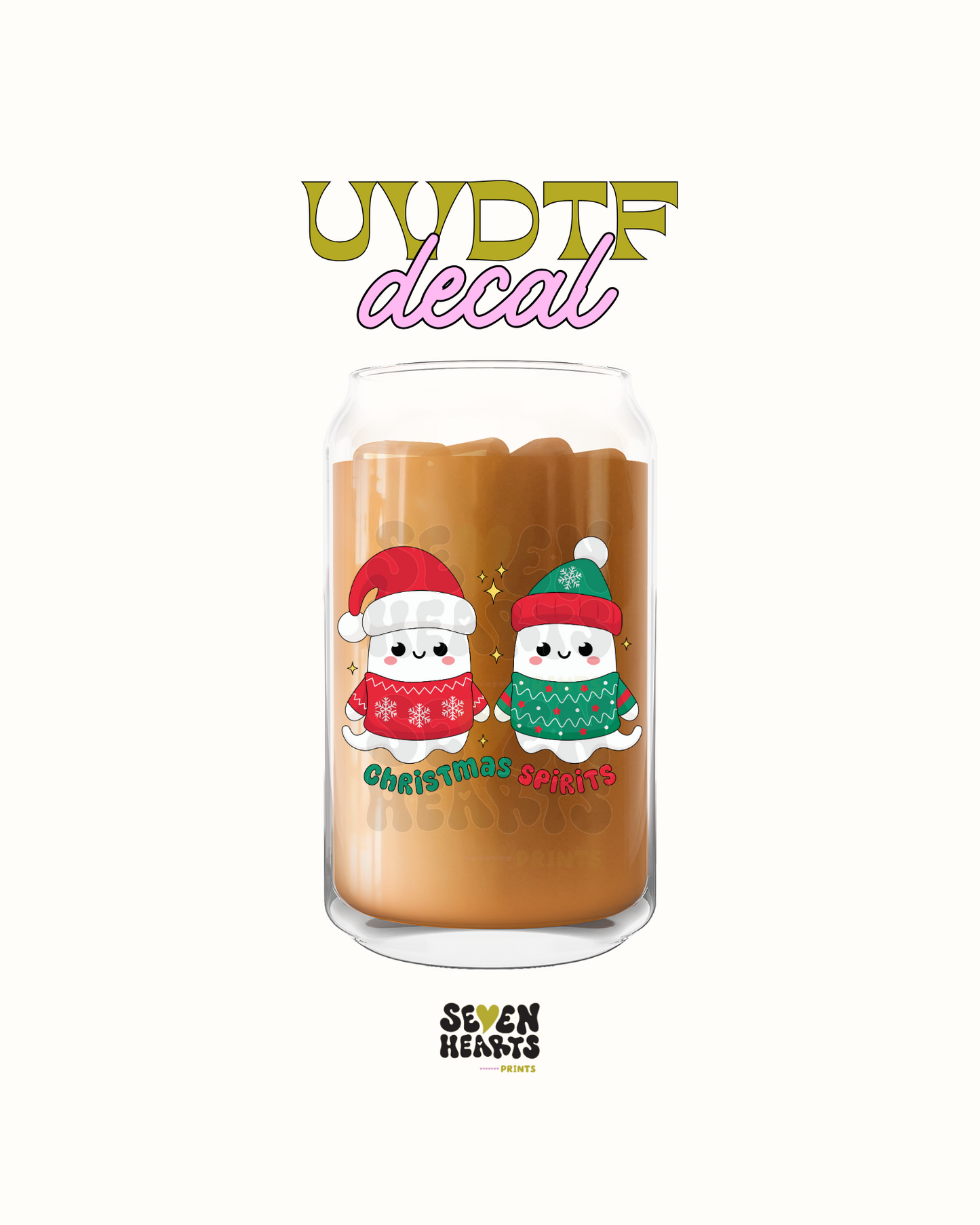 Christmas spirits- UVDTF Decal