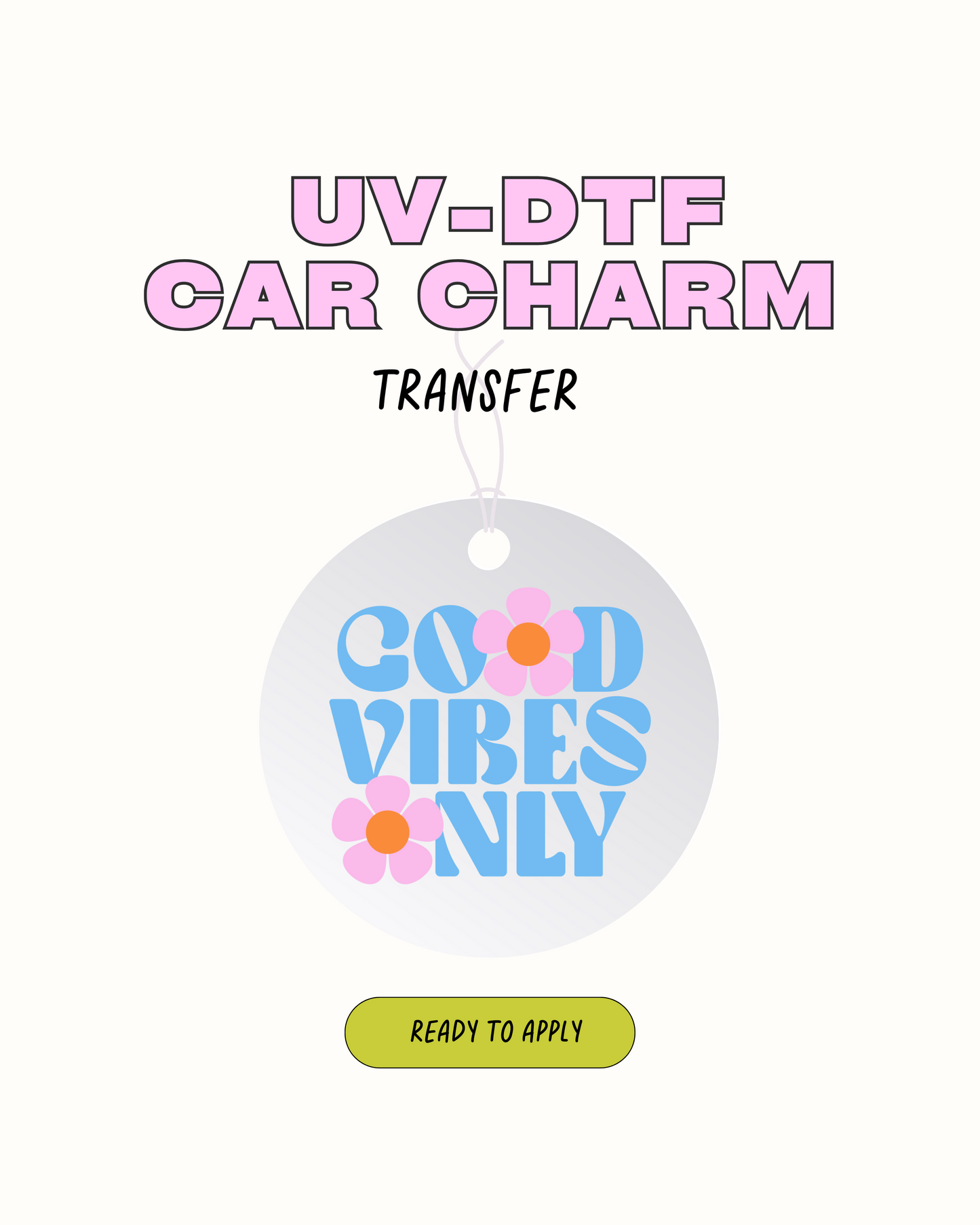 Good Vibes - Car Charm Decal