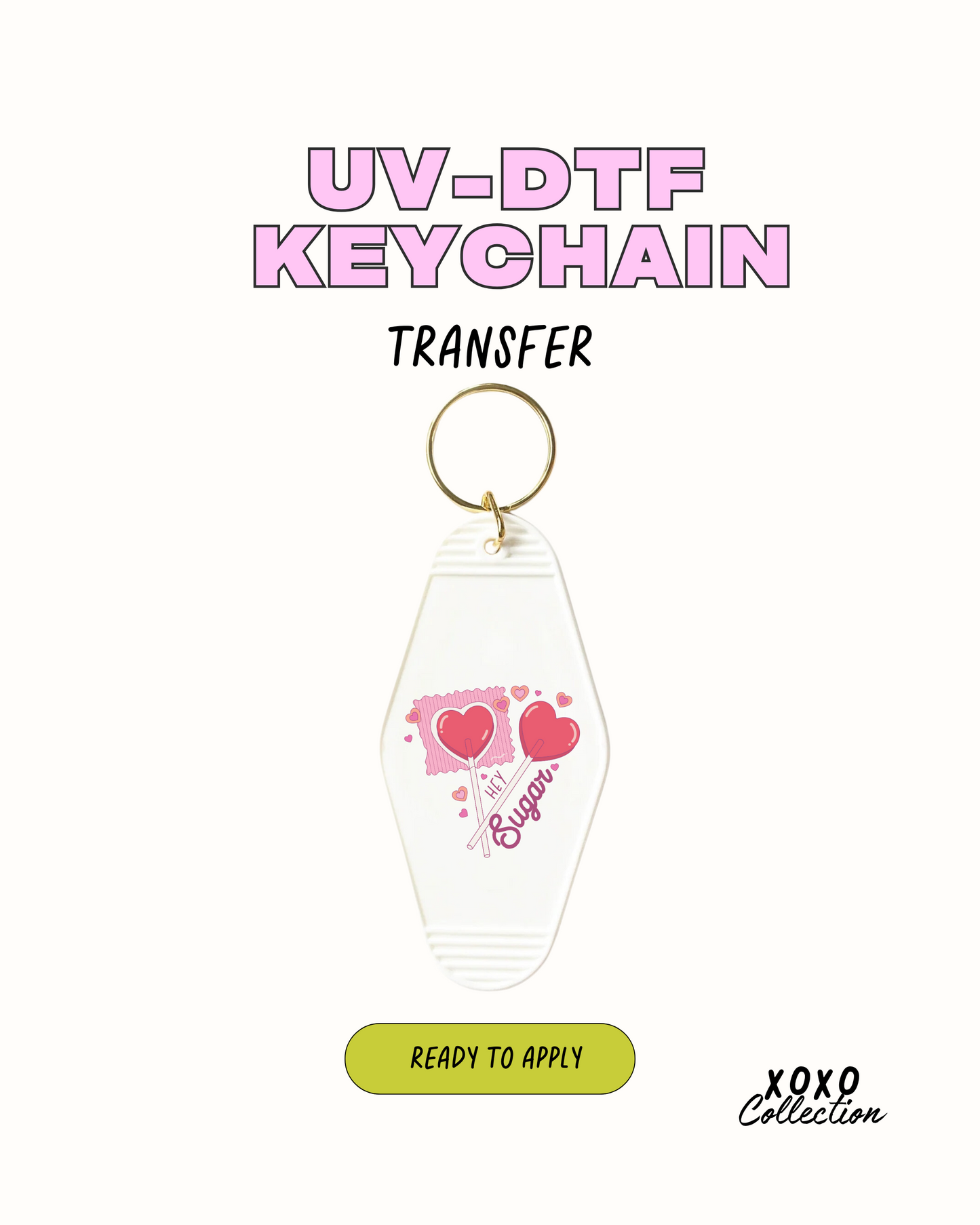 Hey Sugar - UVDTF Keychain