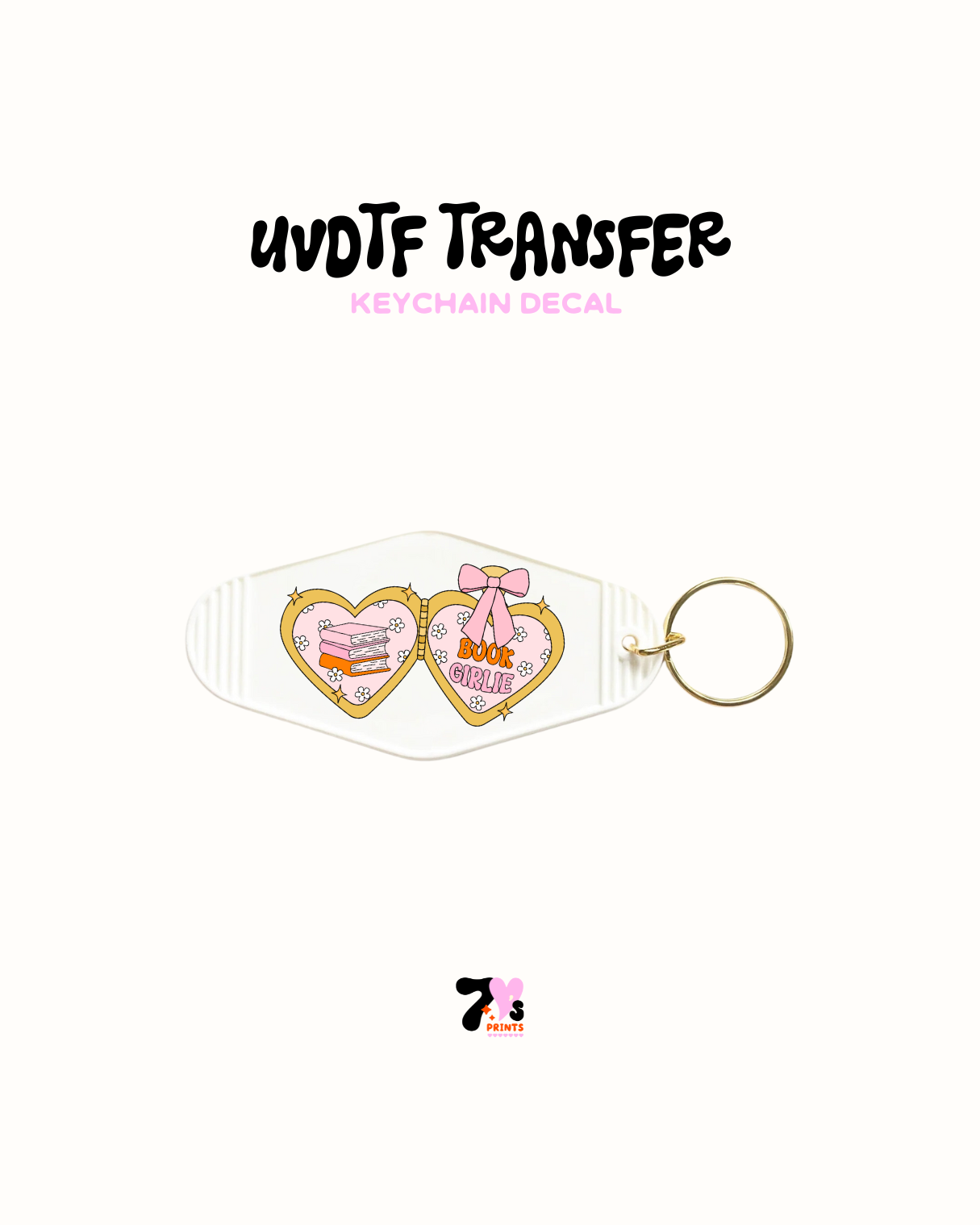 Book Girlie - UVDTF Keychain