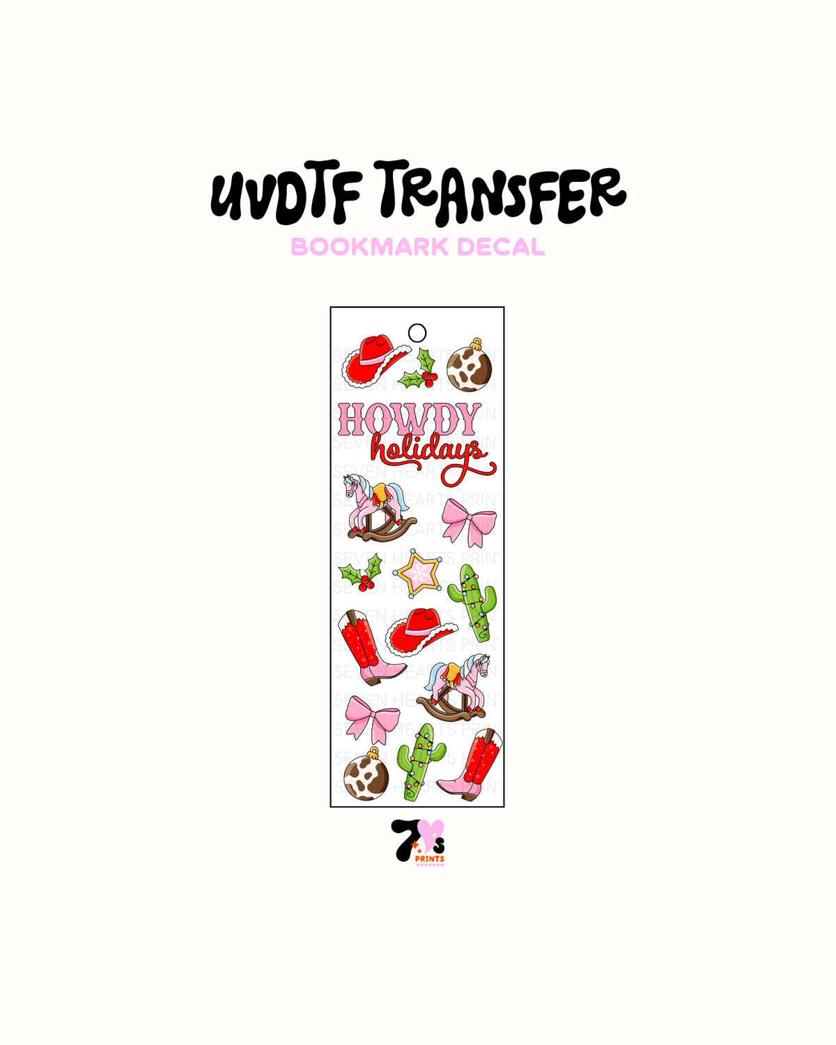 UVDTF Bookmark Decal #381
