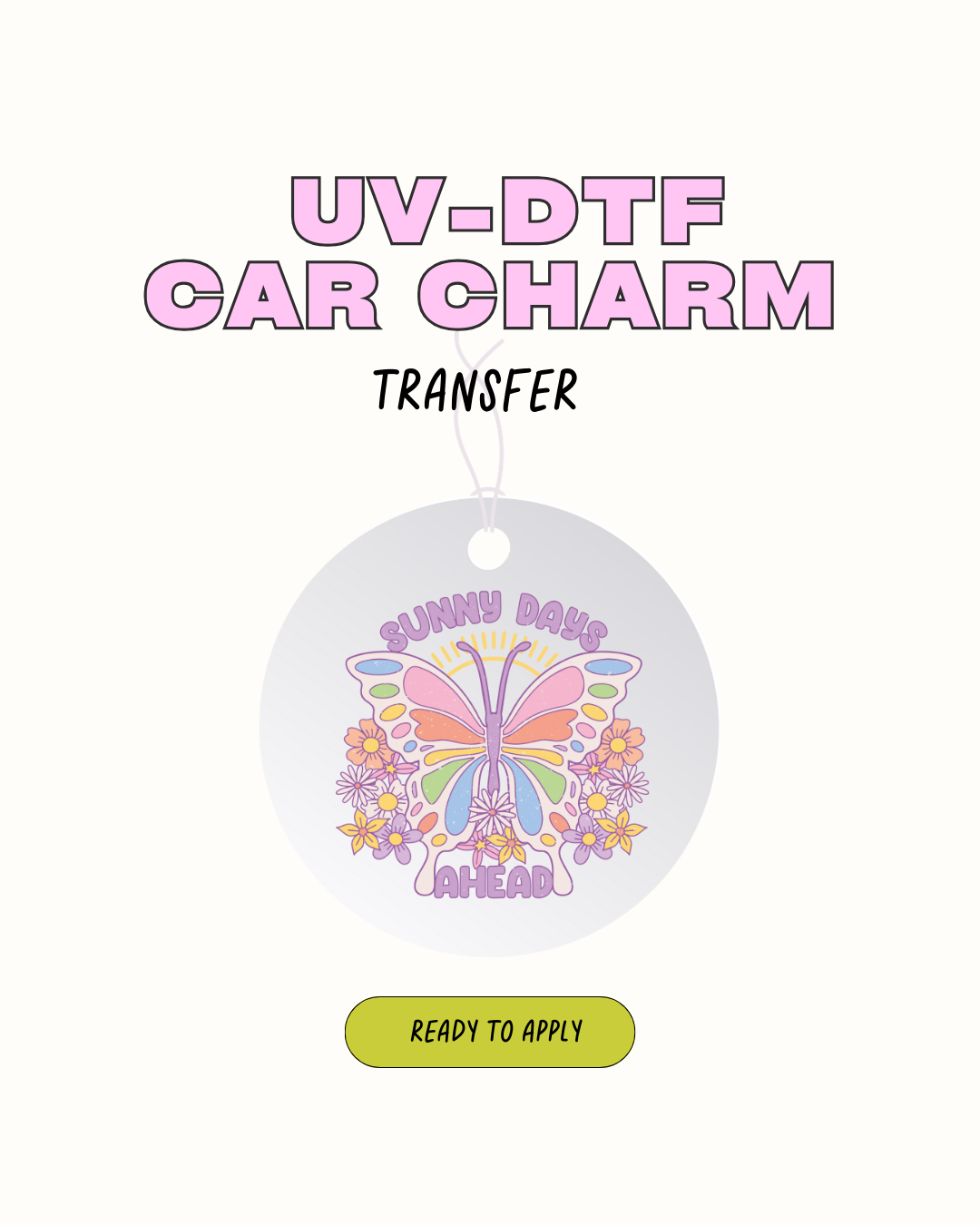 Sunny Days -  Car Charm Decal