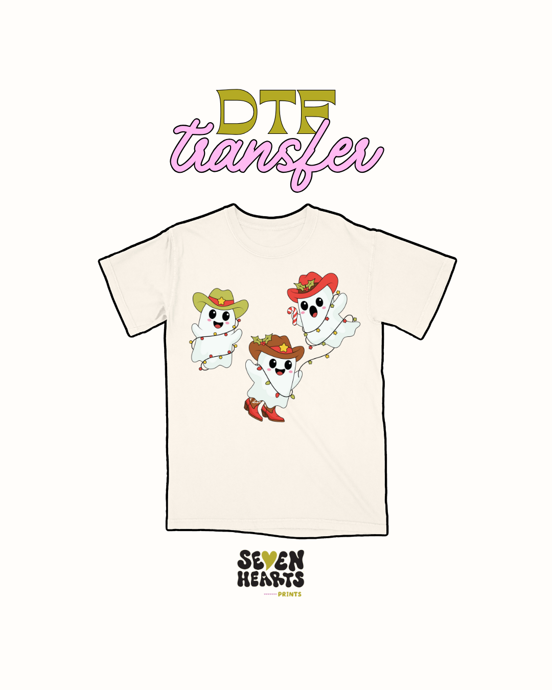 Three ghosty- DTF Transfers