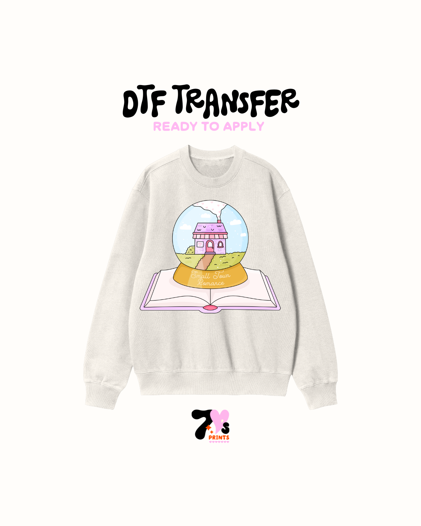 Snowball pink house - DTF Transfers