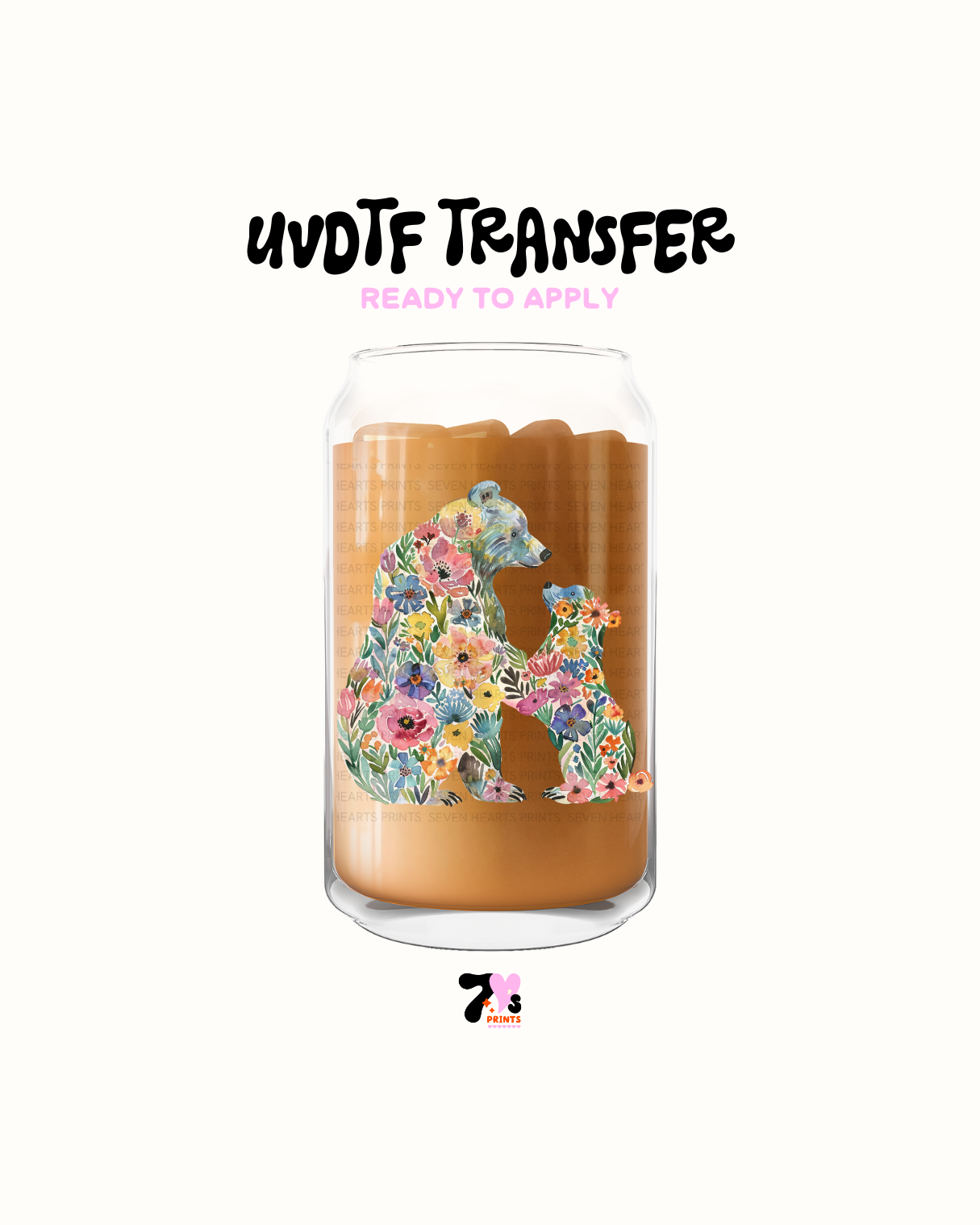 Flower bears - UVDTF Decal