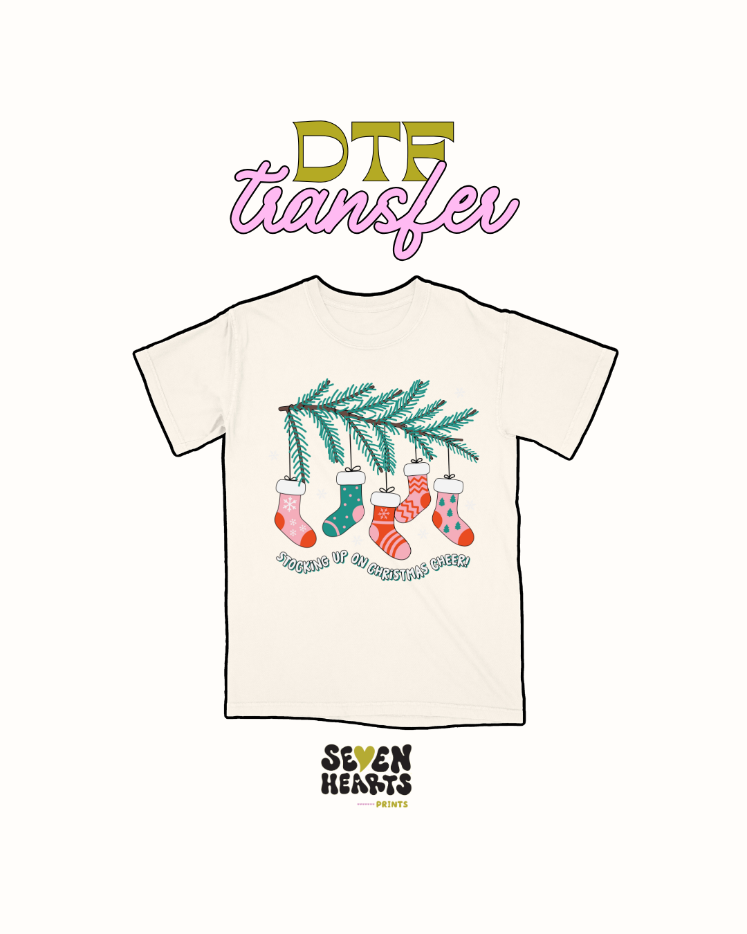 Stocking up on xmas - DTF Transfers