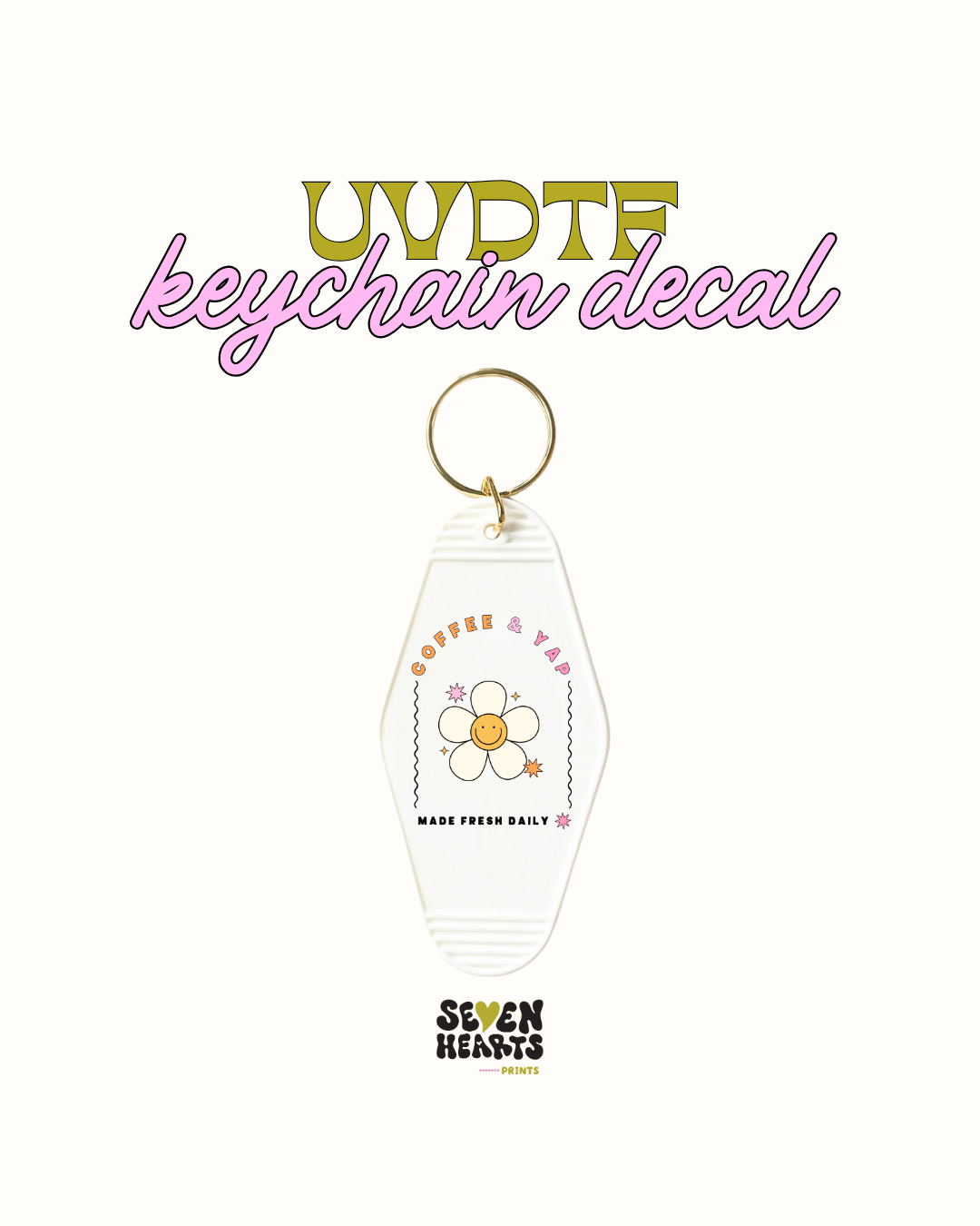 1989 - Juego de 5 calcomanías para llaveros