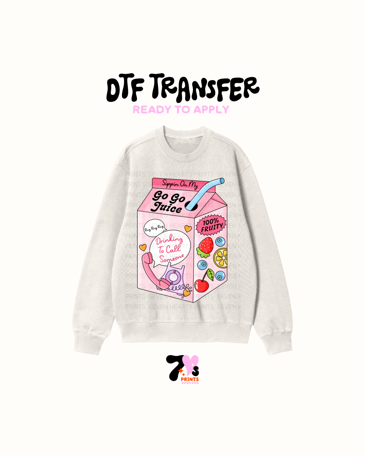 Drinking to call someone - DTF Transfers