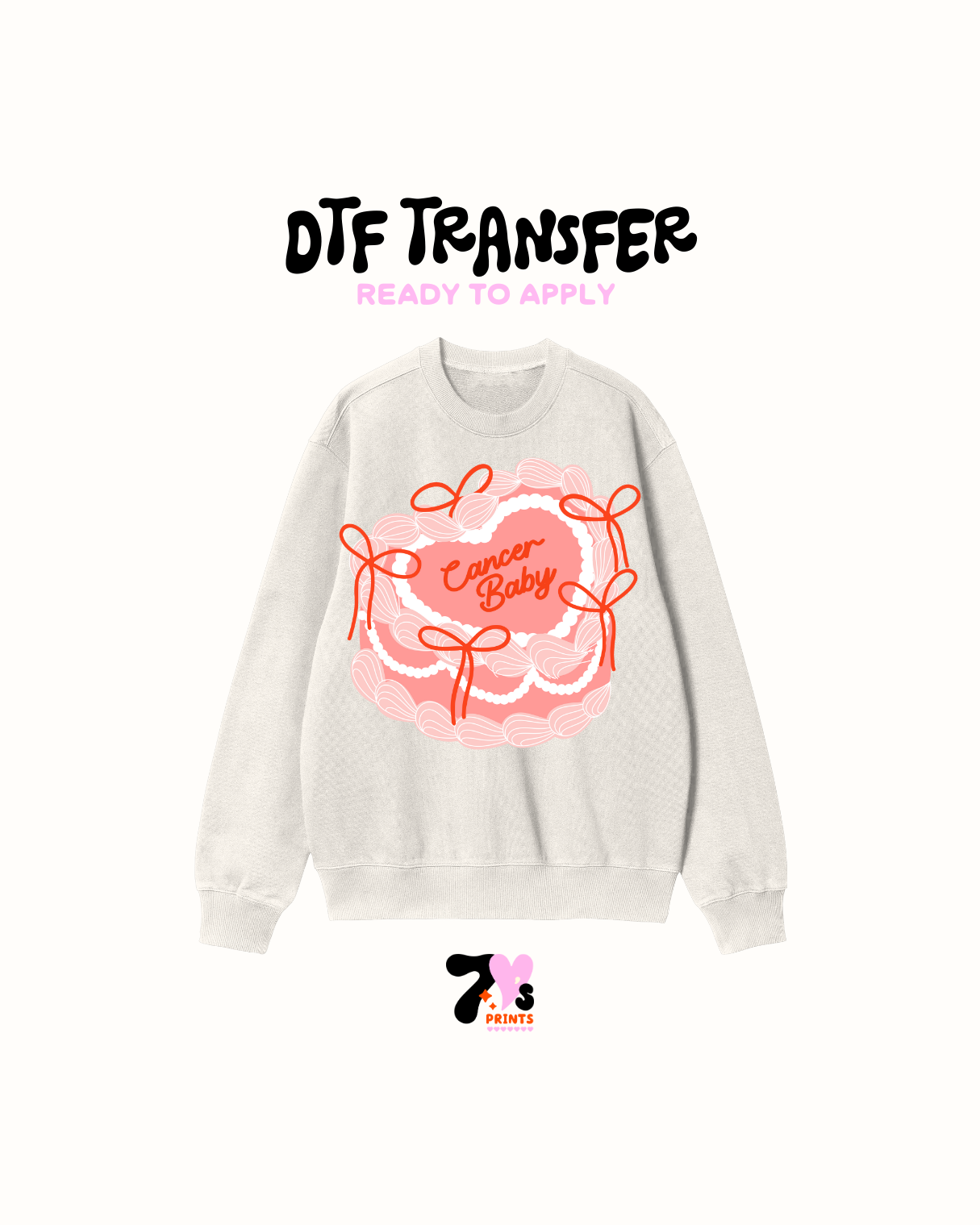 Zodiac Cake Bow - DTF Transfers