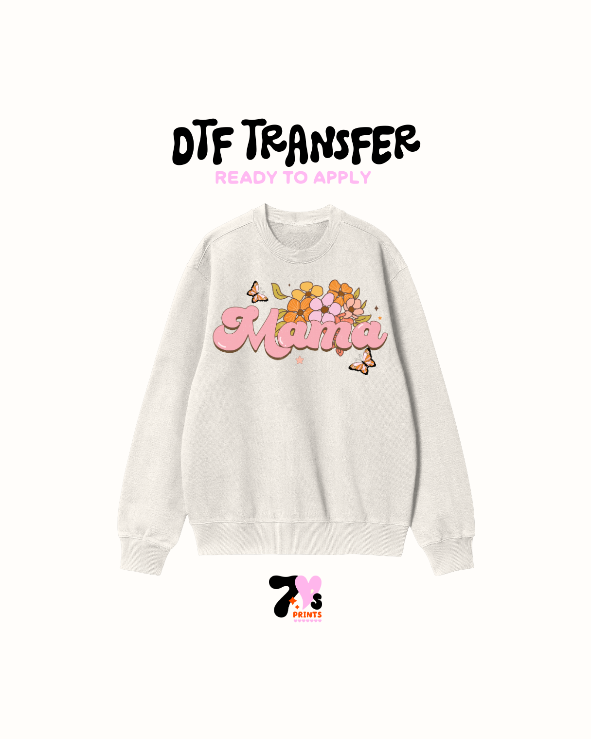 Mama and flowers - DTF Transfer