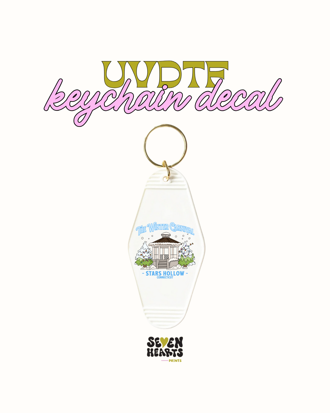 Winter carnibal- Keychain Decal Set of 5 UVDTF