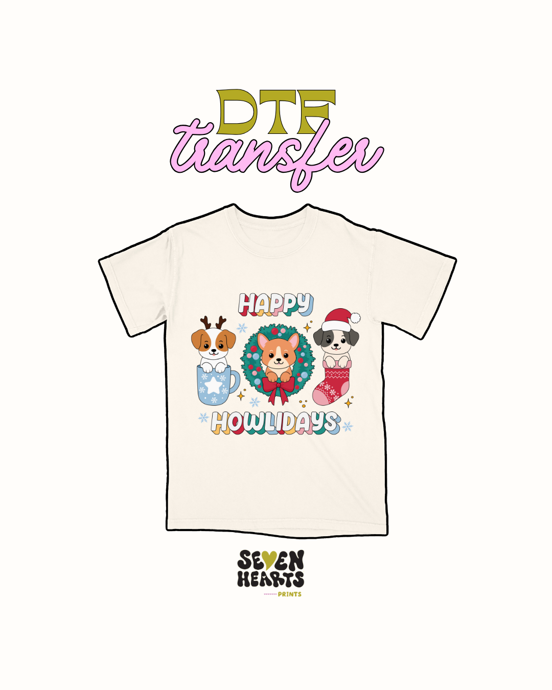 Happy Howlidays- DTF Transfers