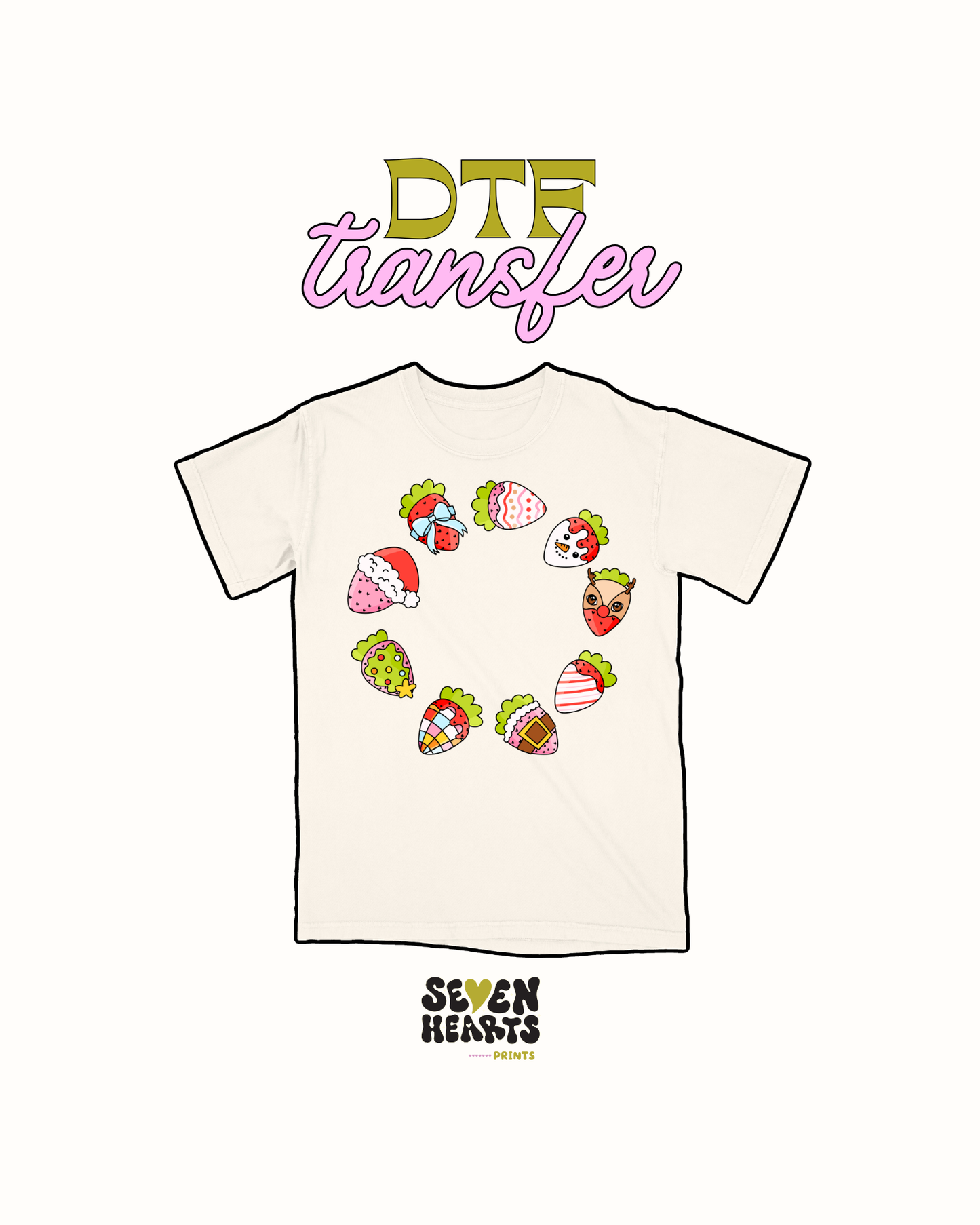Strawberries arch- DTF Transfer