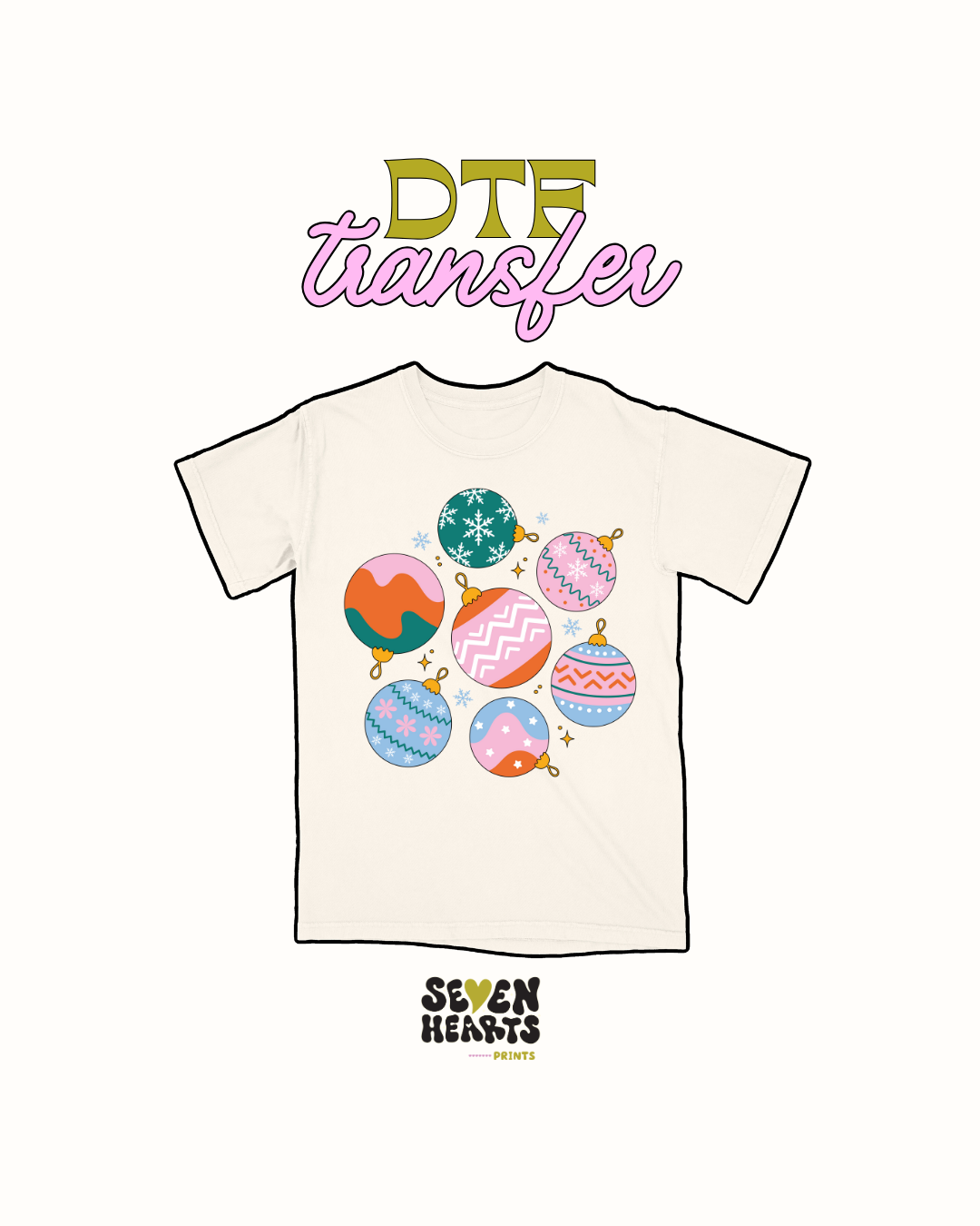 Xmas ornaments - DTF Transfers