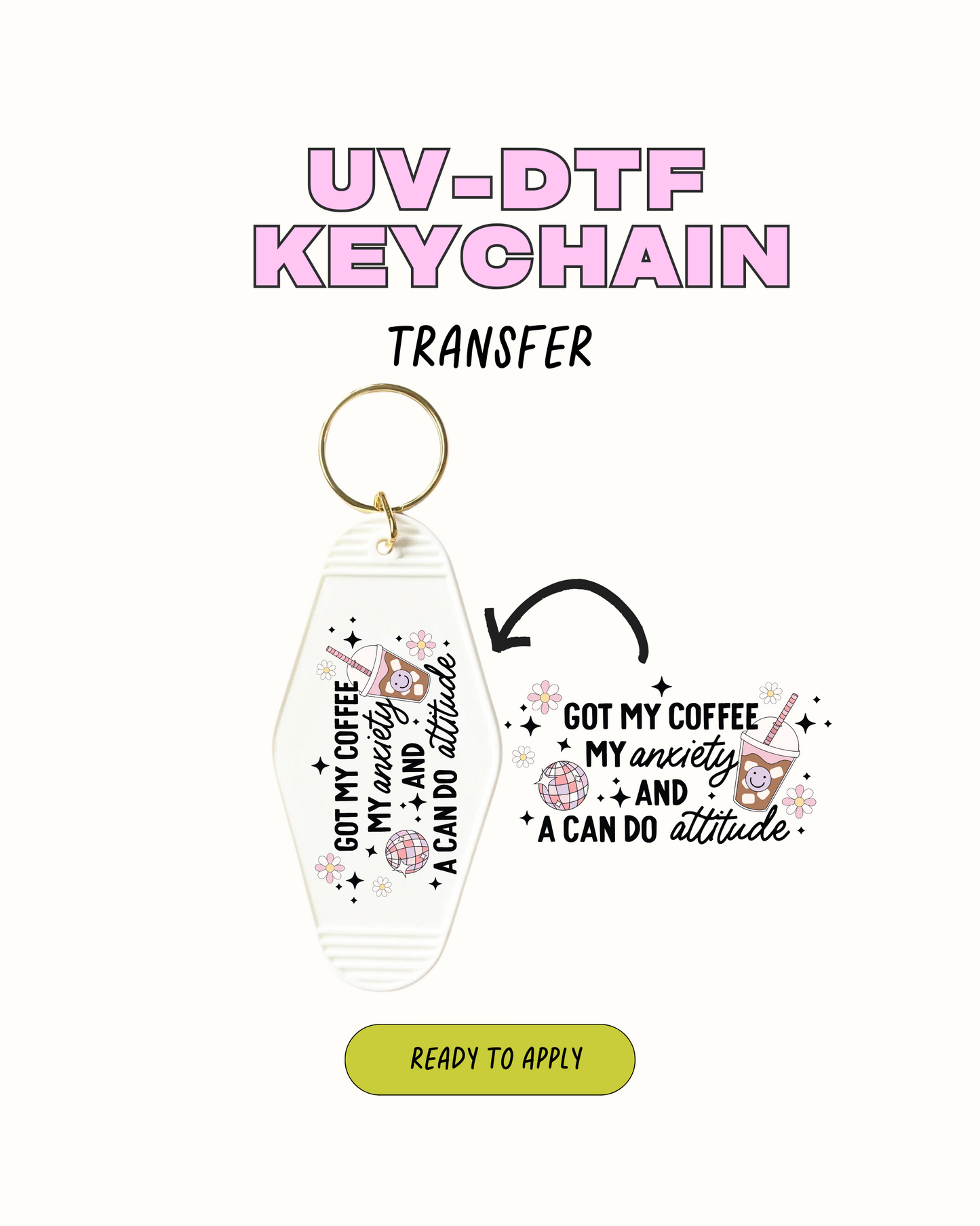 Got My Coffee - UVDTF Keychain
