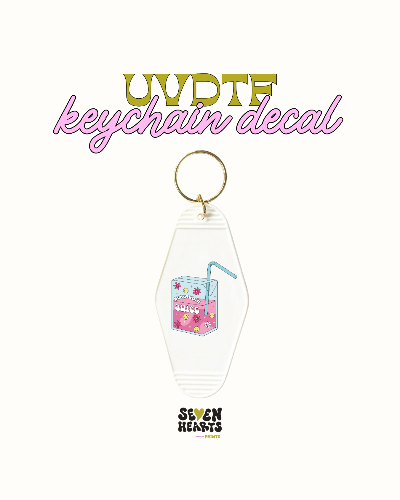 juice - UVDTF Keychain