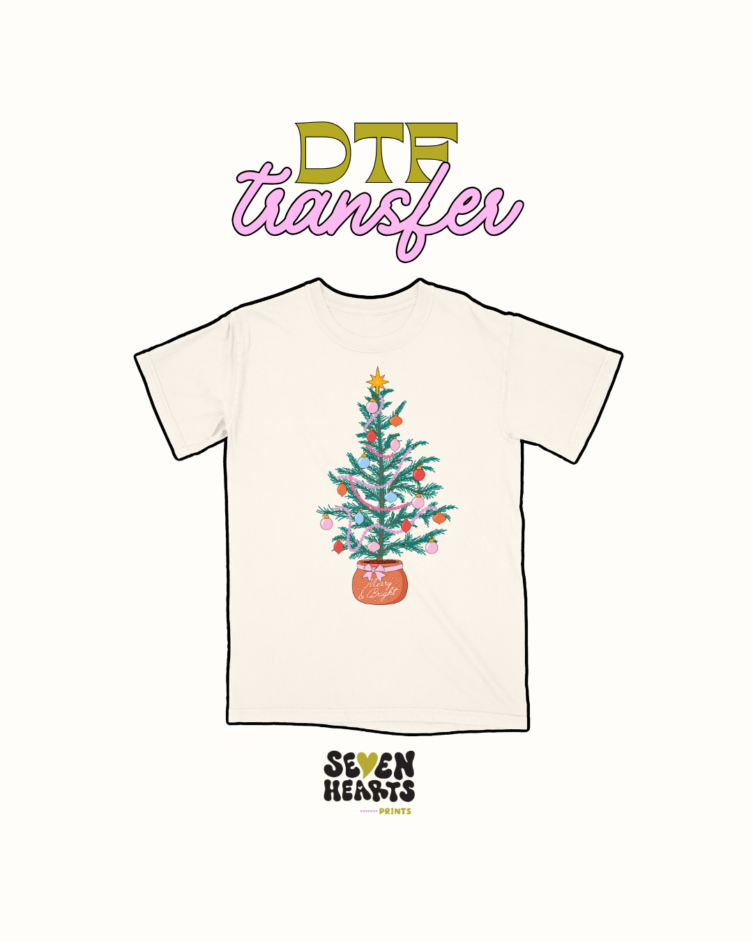 Merry and bright - DTF Transfers