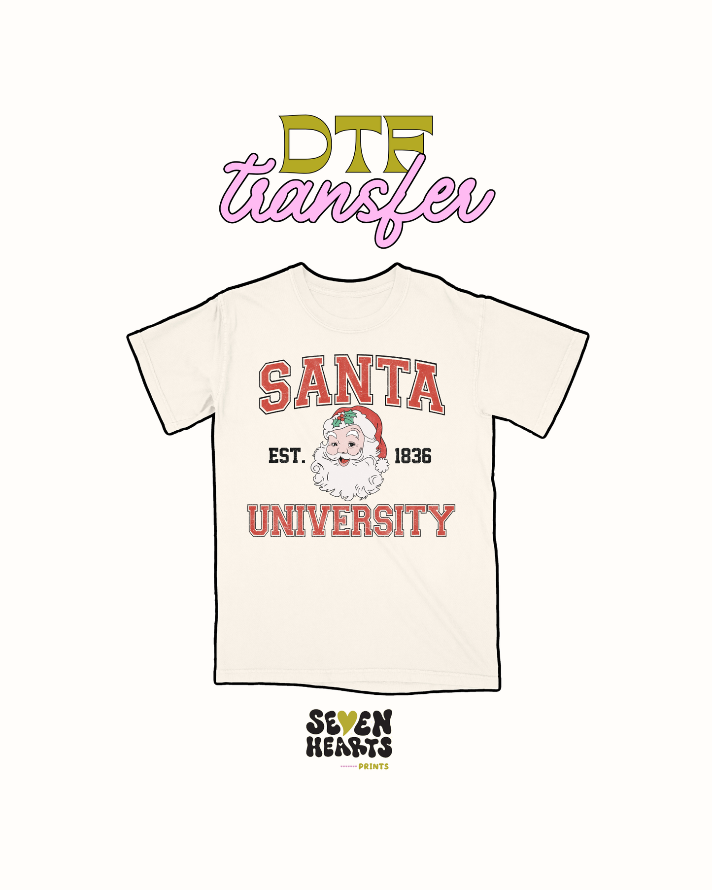 Santa university - DTF Transfer