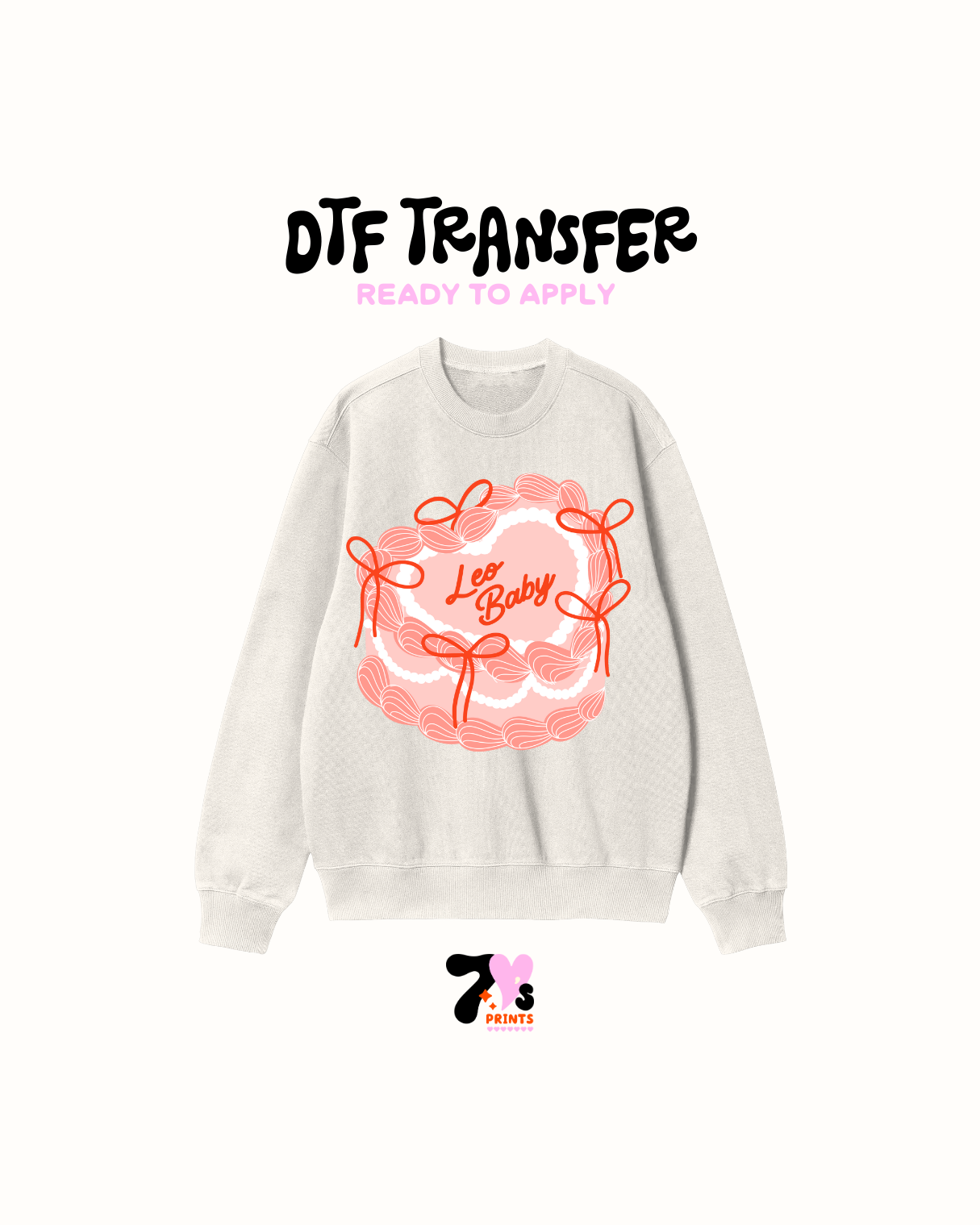 Zodiac Cake Bow - DTF Transfers