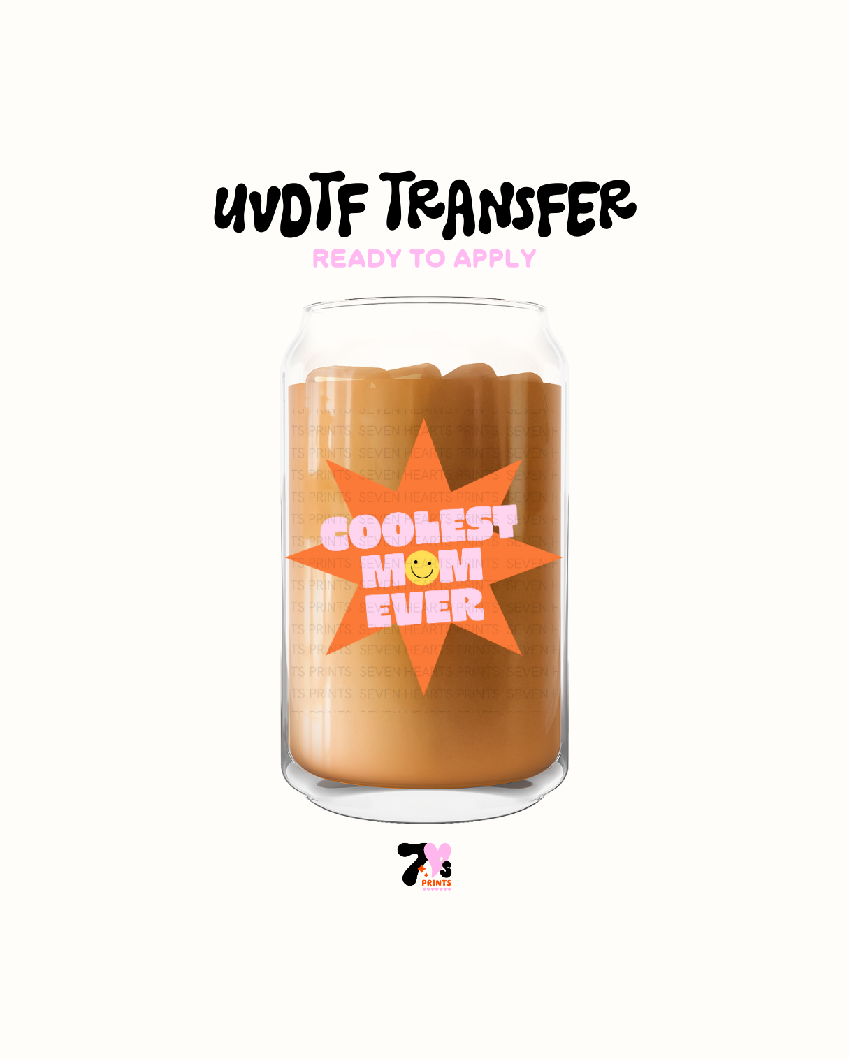 Coolest mom ever start - UVDTF Decal