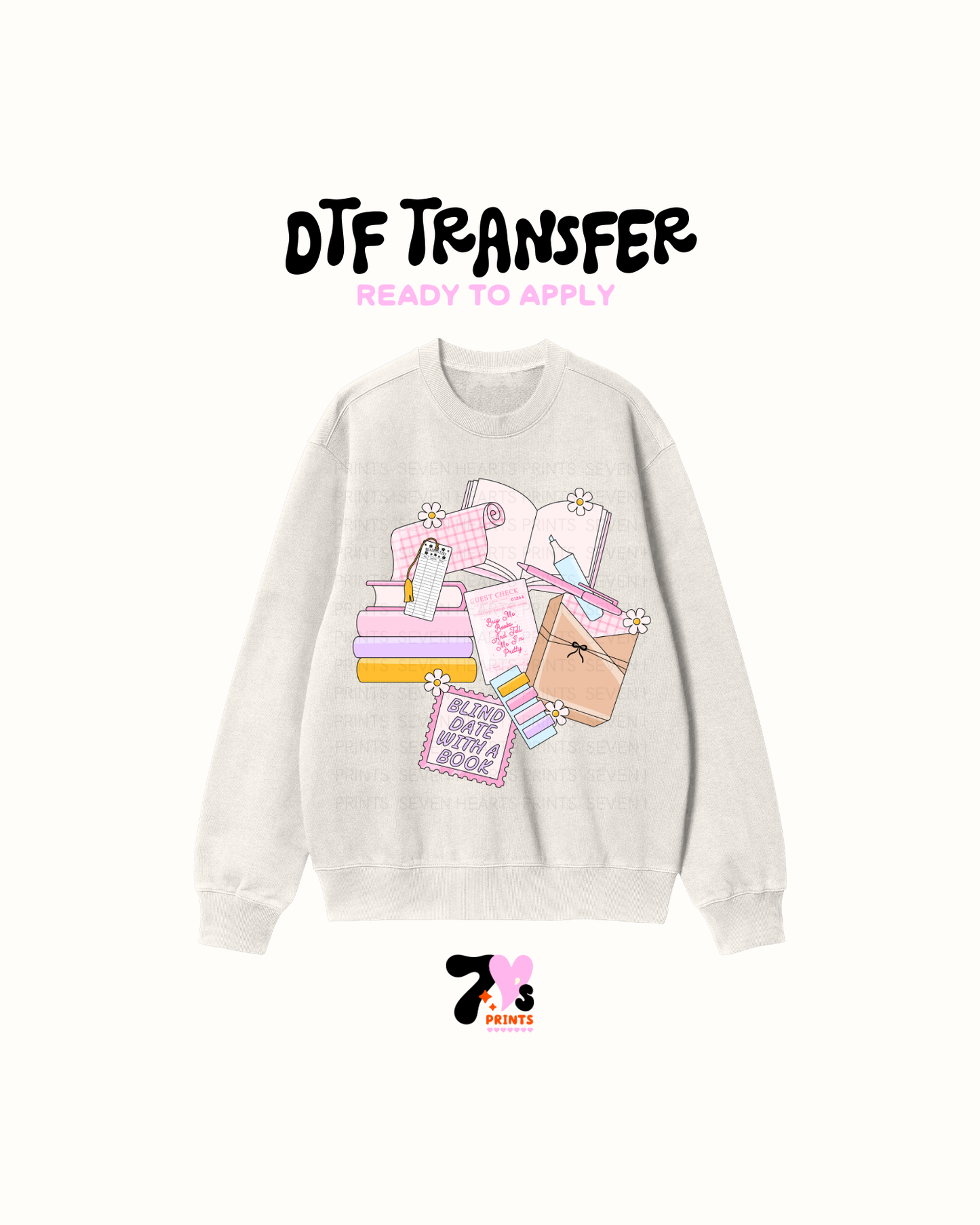 Blind date with a book - DTF Transfers